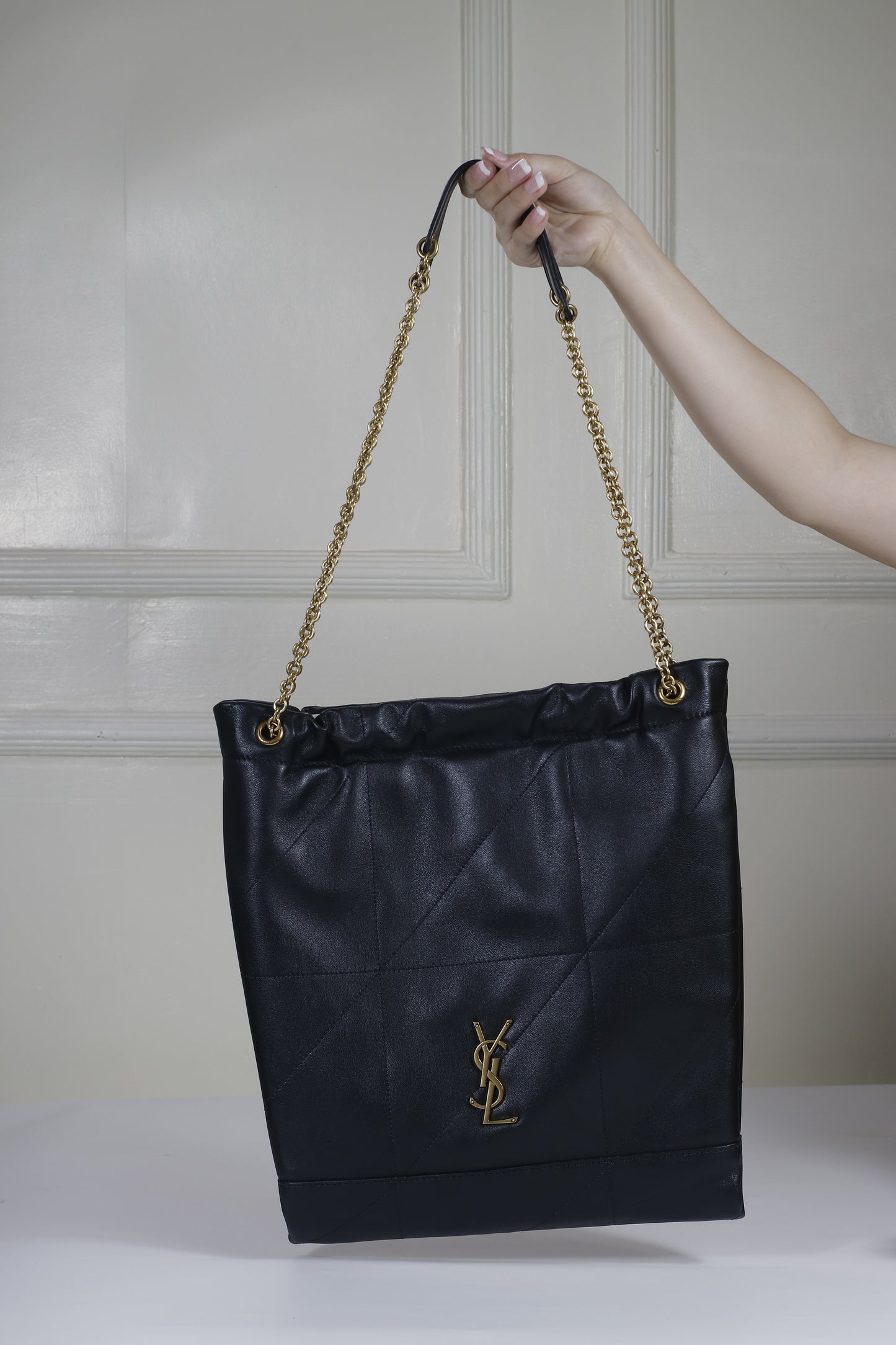 Saint Laurent Jamie 4.3 Shoulder Bag – Black Lambskin with Gold Hardware
