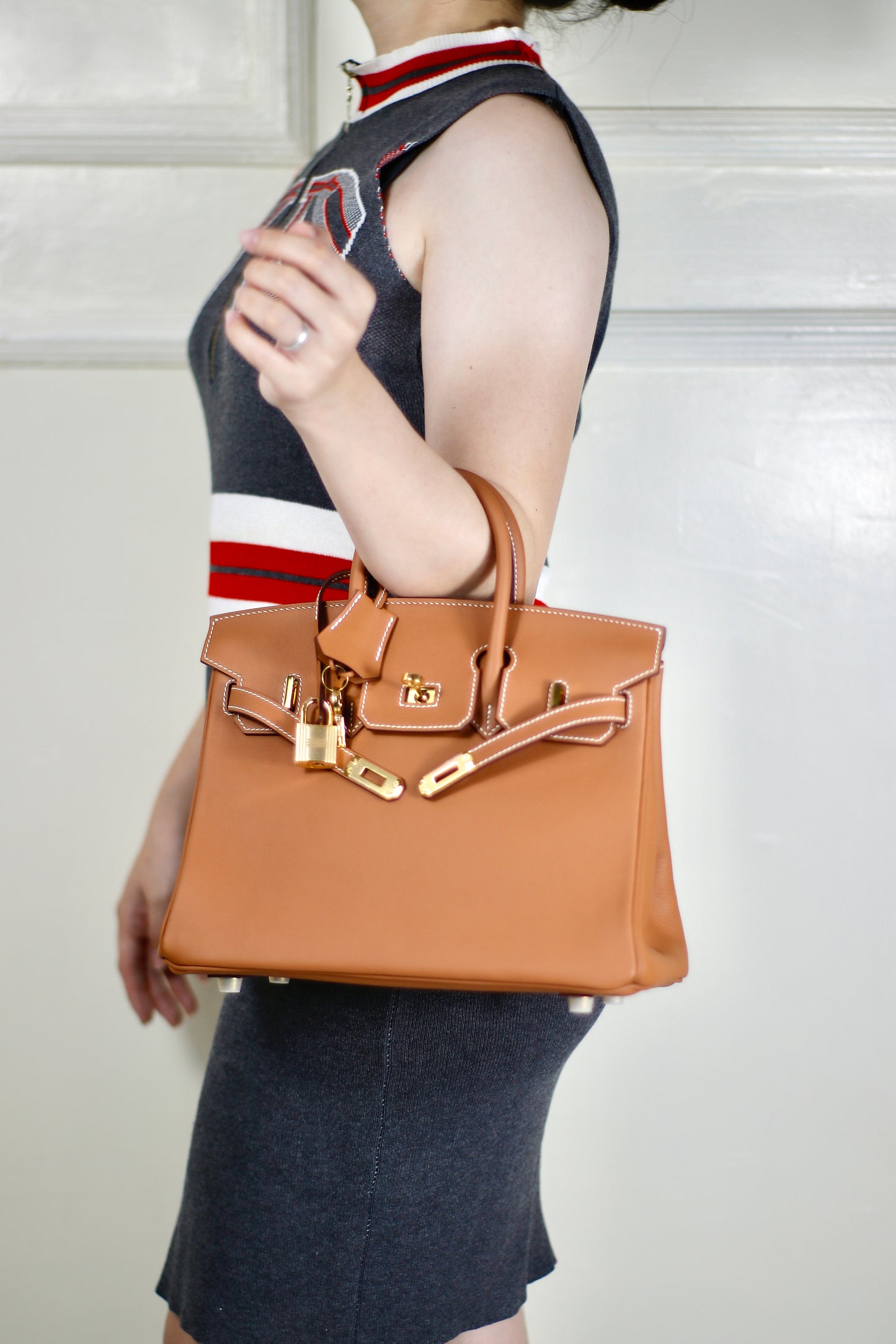 Birkin 25 Retourne – Gold Swift with Gold Hardware