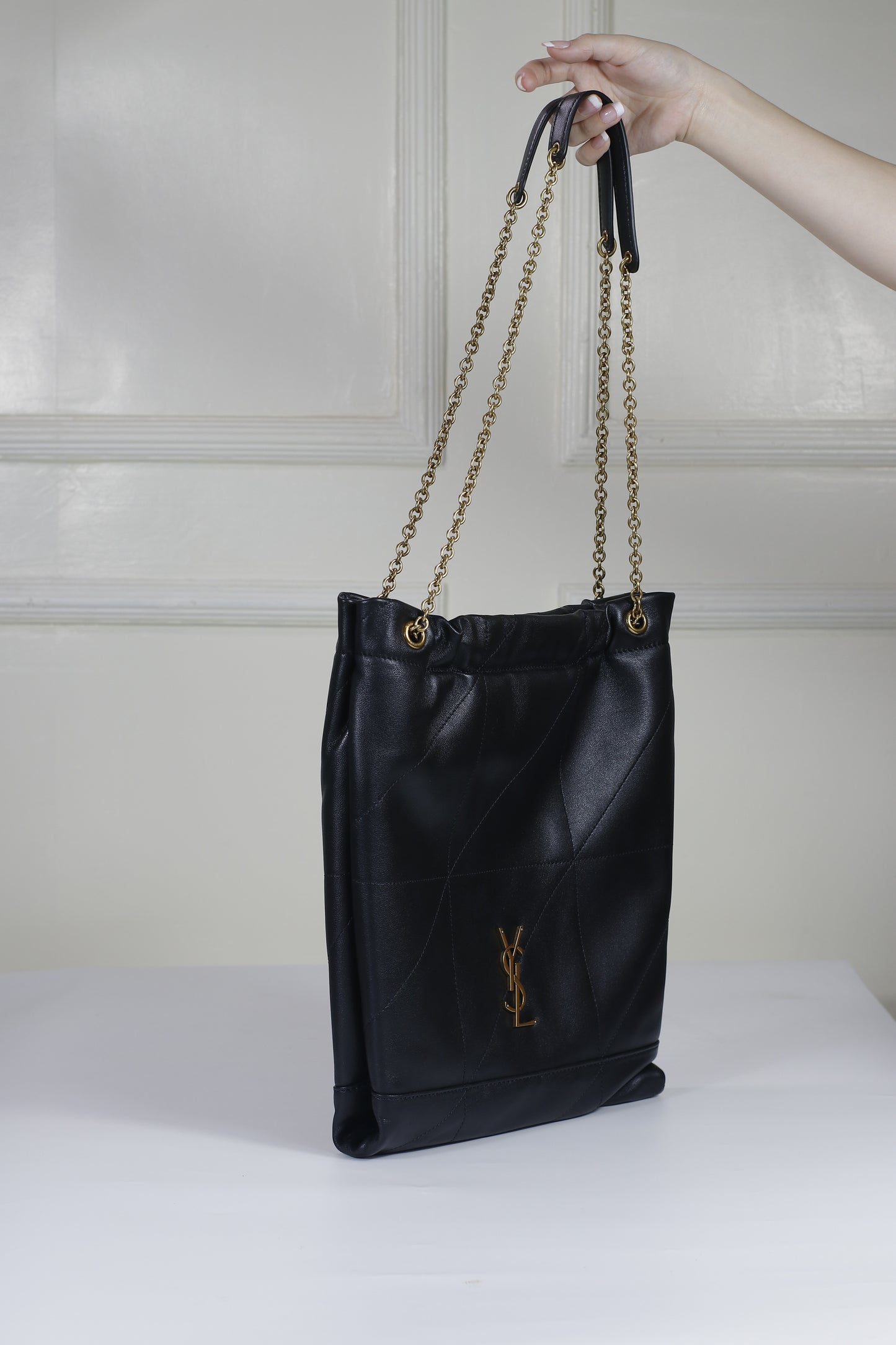 Saint Laurent Jamie 4.3 Shoulder Bag – Black Lambskin with Gold Hardware