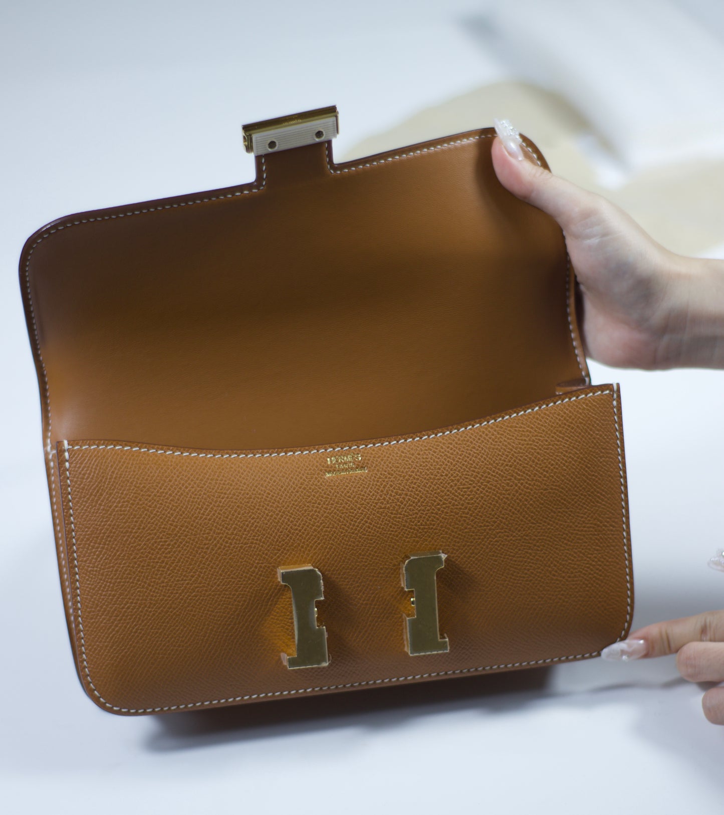 Constance Élan – Gold Epsom with Gold Hardware