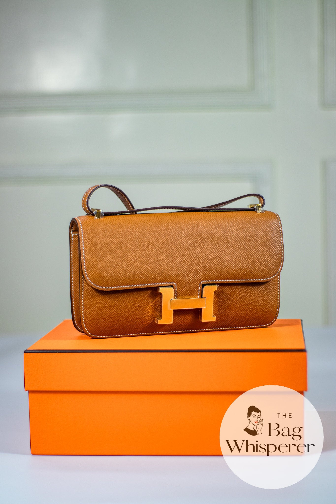 Constance Élan – Gold Epsom with Gold Hardware