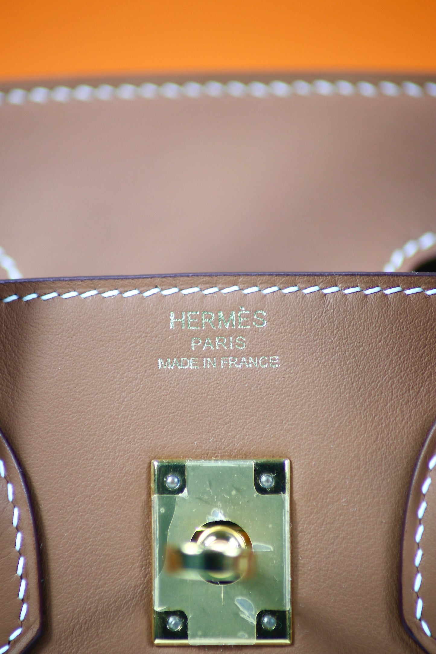 Birkin 25 Retourne – Gold Swift with Gold Hardware