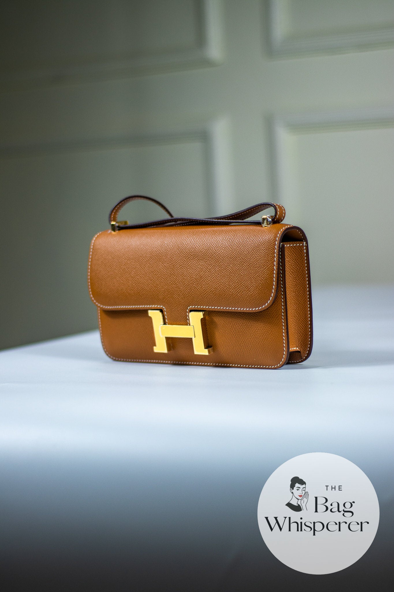 Constance Élan – Gold Epsom with Gold Hardware