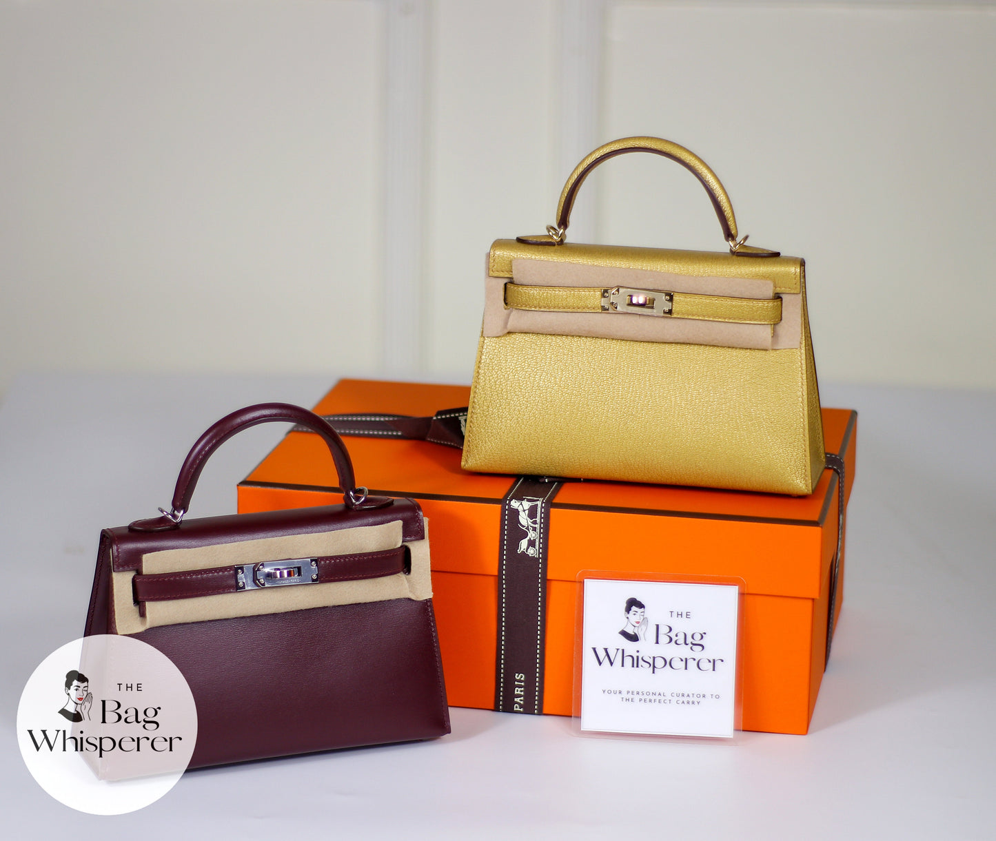 Mini KL II – Dore Chevre Mysore with Light Gold Hardware