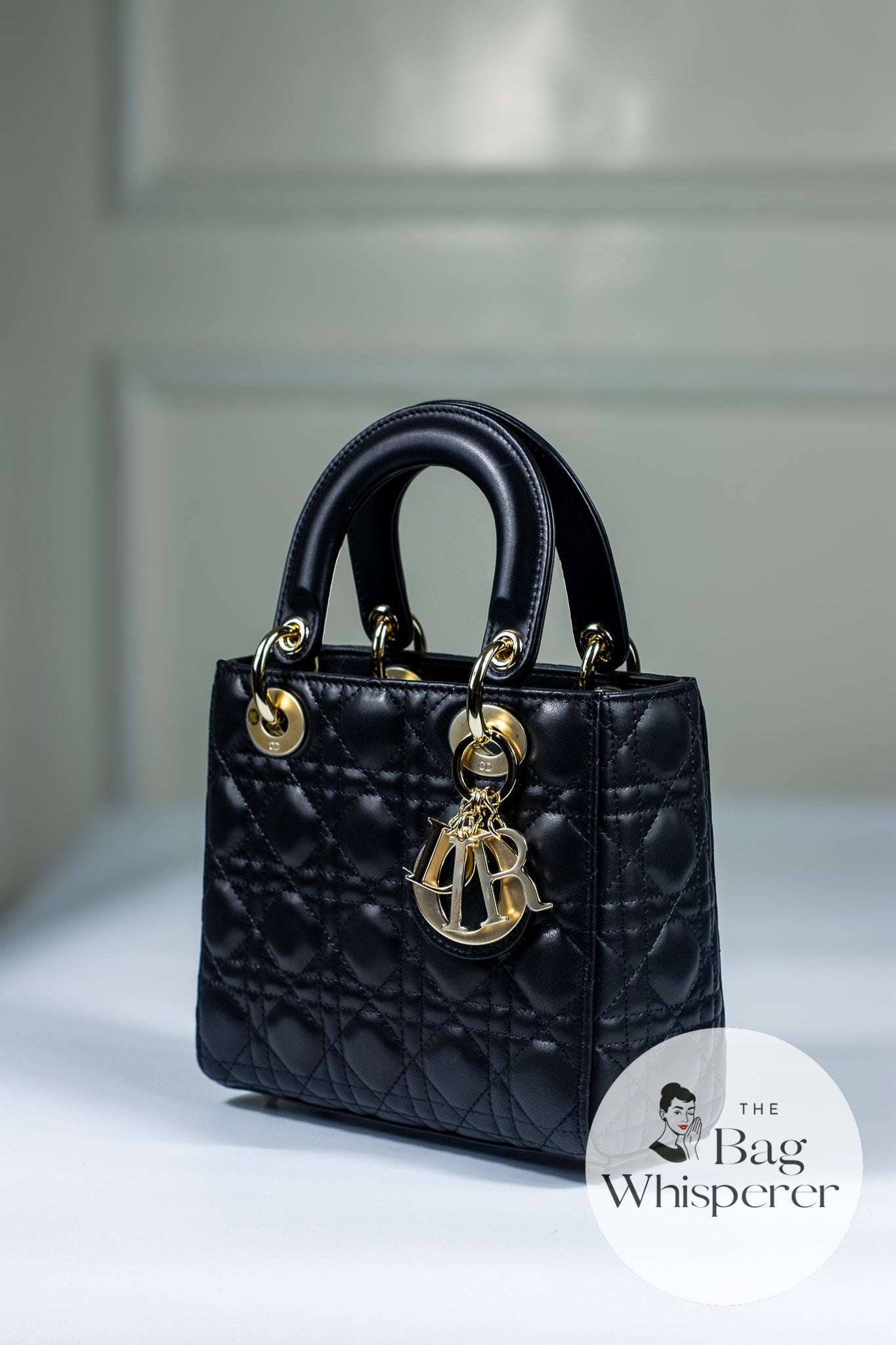 Lady Dior Small – Black Cannage Lambskin with Gold Hardware