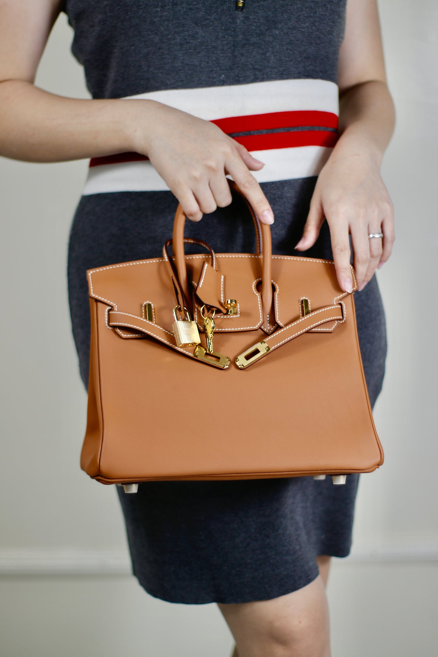 Birkin 25 Retourne – Gold Swift with Gold Hardware