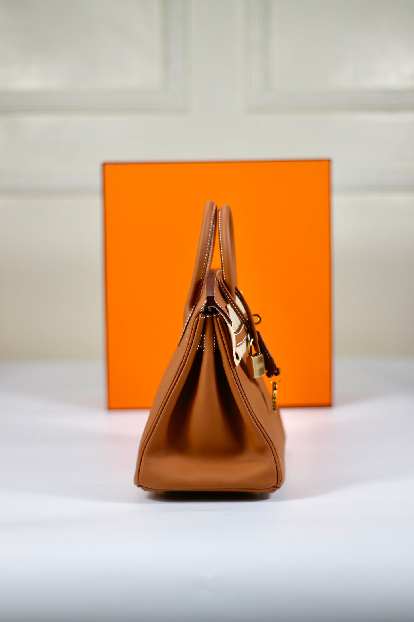 Birkin 25 Retourne – Gold Swift with Gold Hardware
