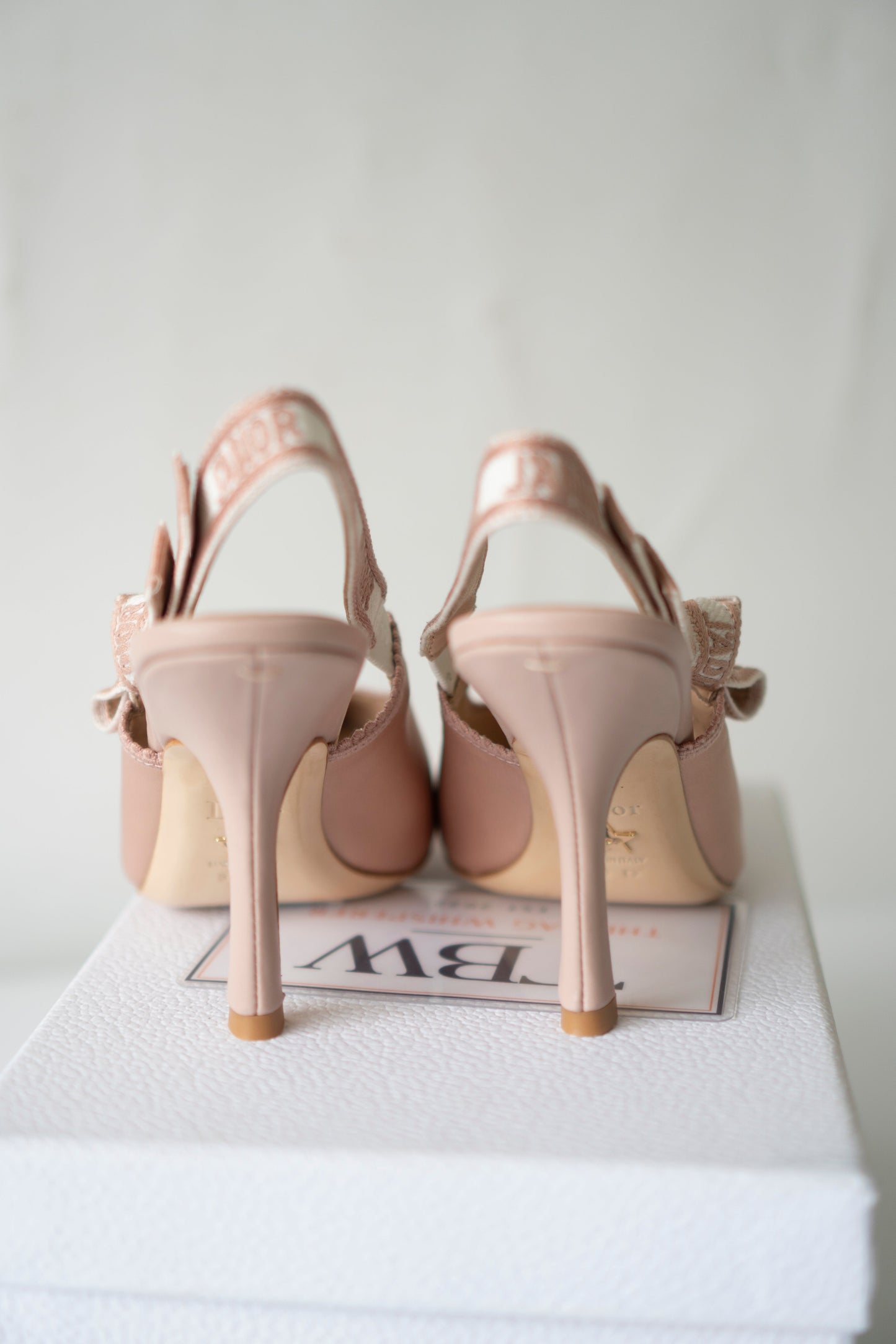 J'Adior Slingback Pumps – Powder Pink Technical Fabric