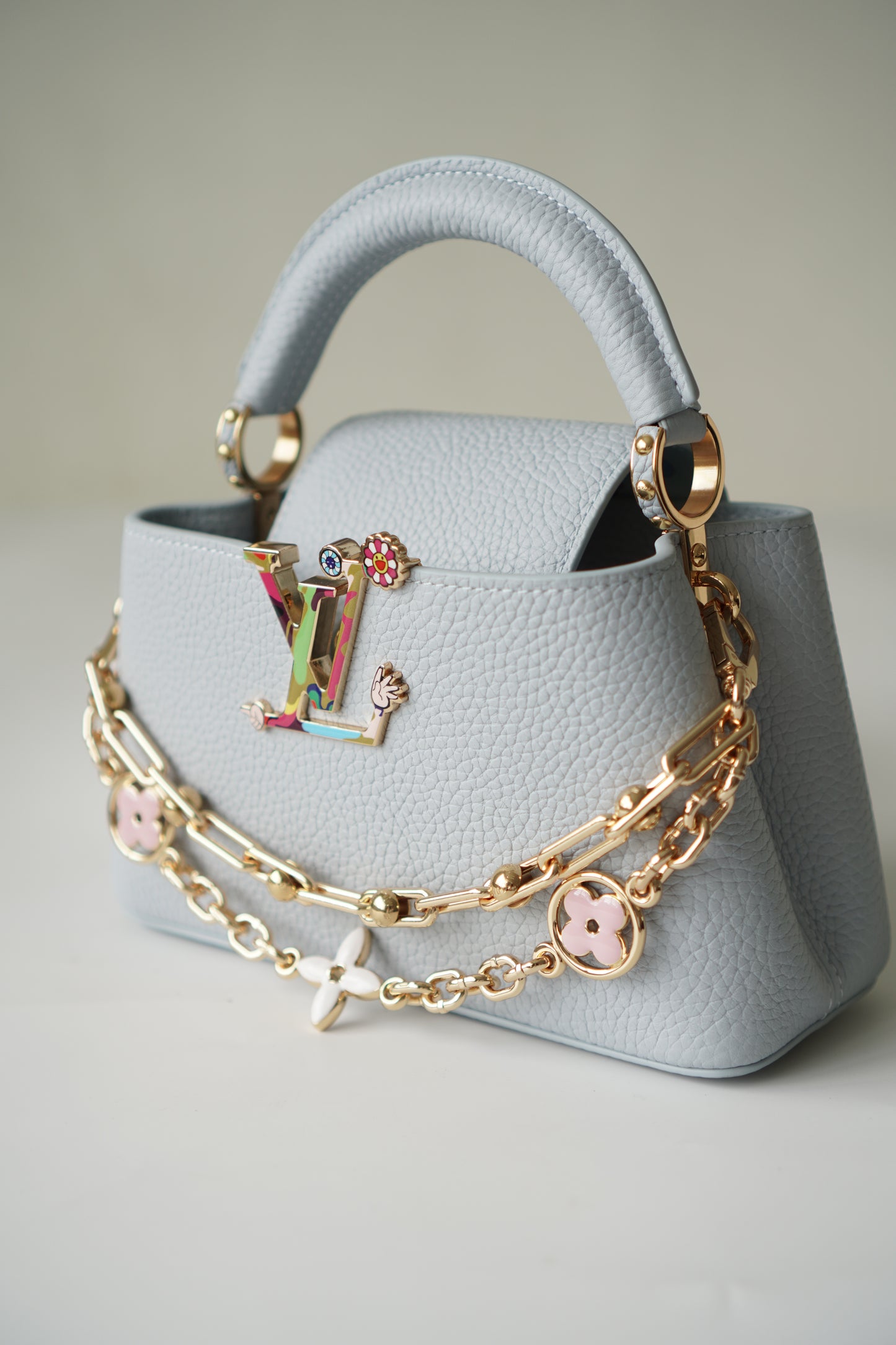Capucines Mini East West in Baby Blue