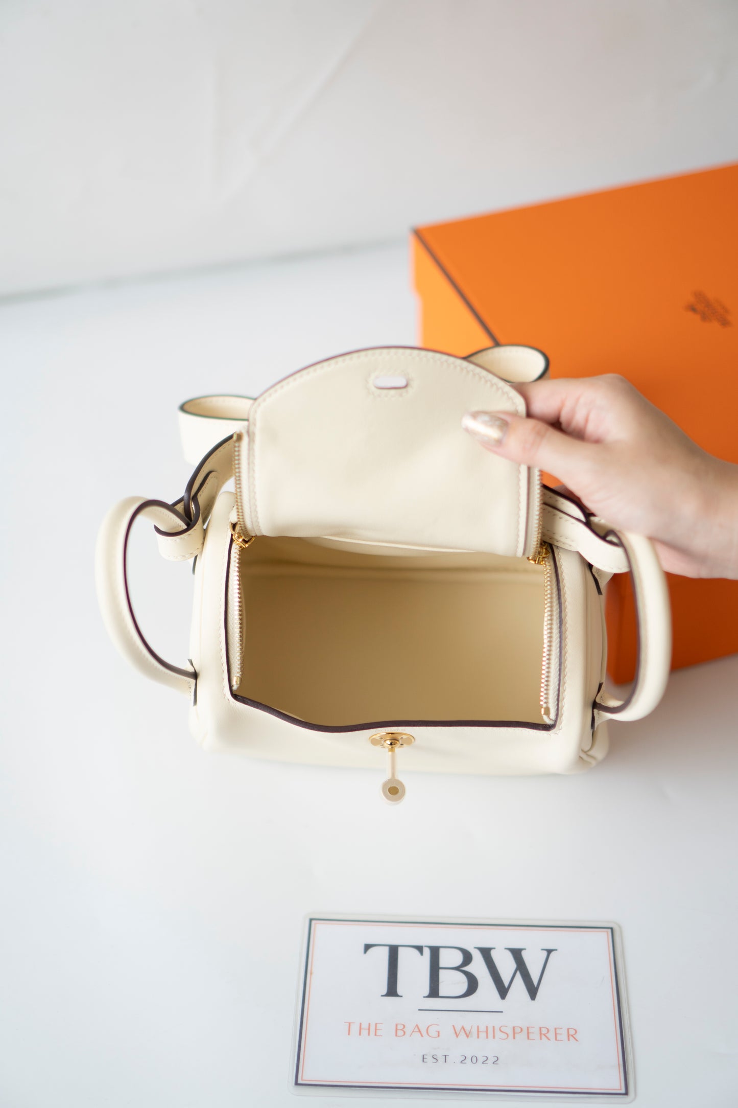 Mini Lind in Nata Swift Leather with Gold Hardware