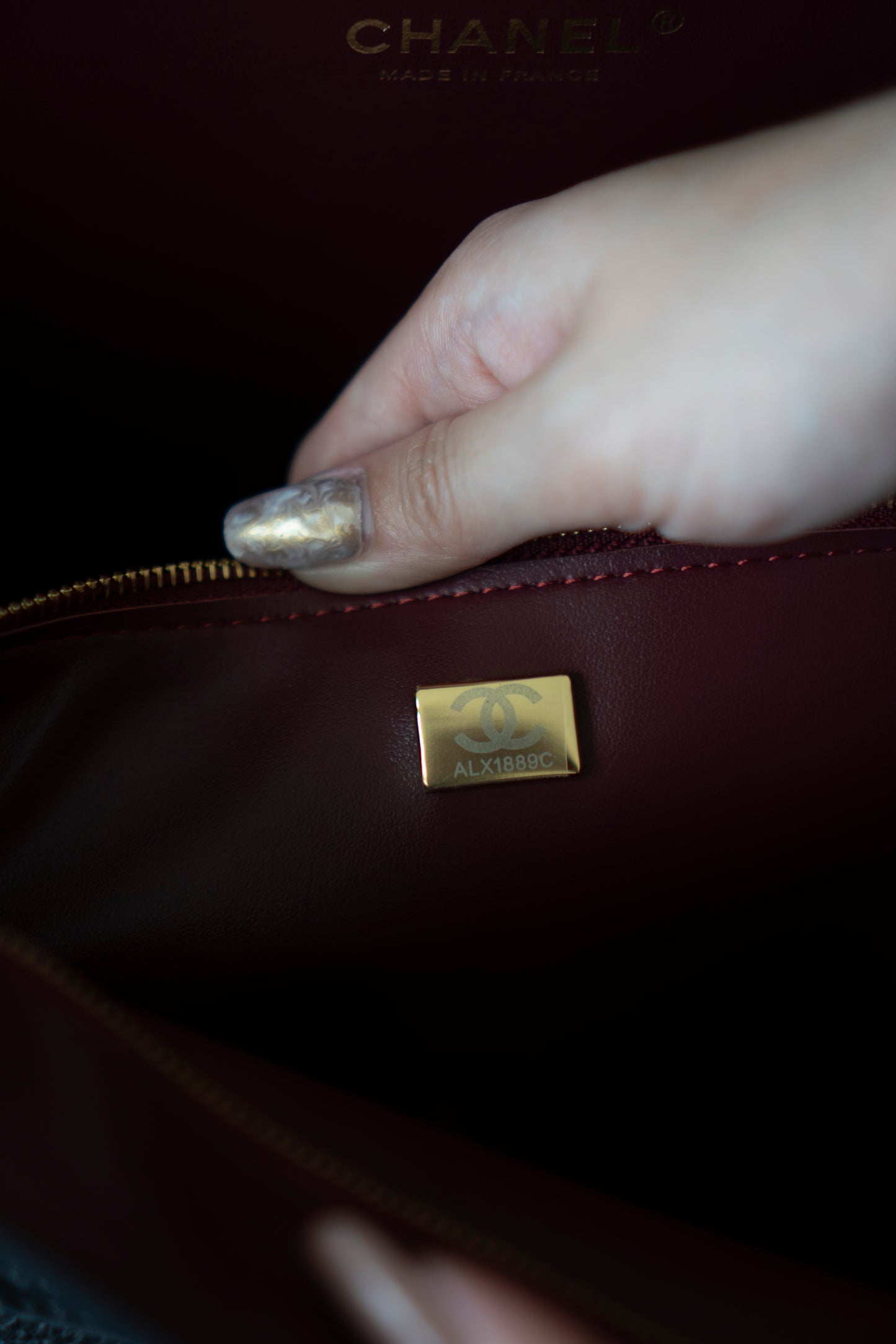Maxi Flap Black Pebbled Calfskin Leather Gold Hardware