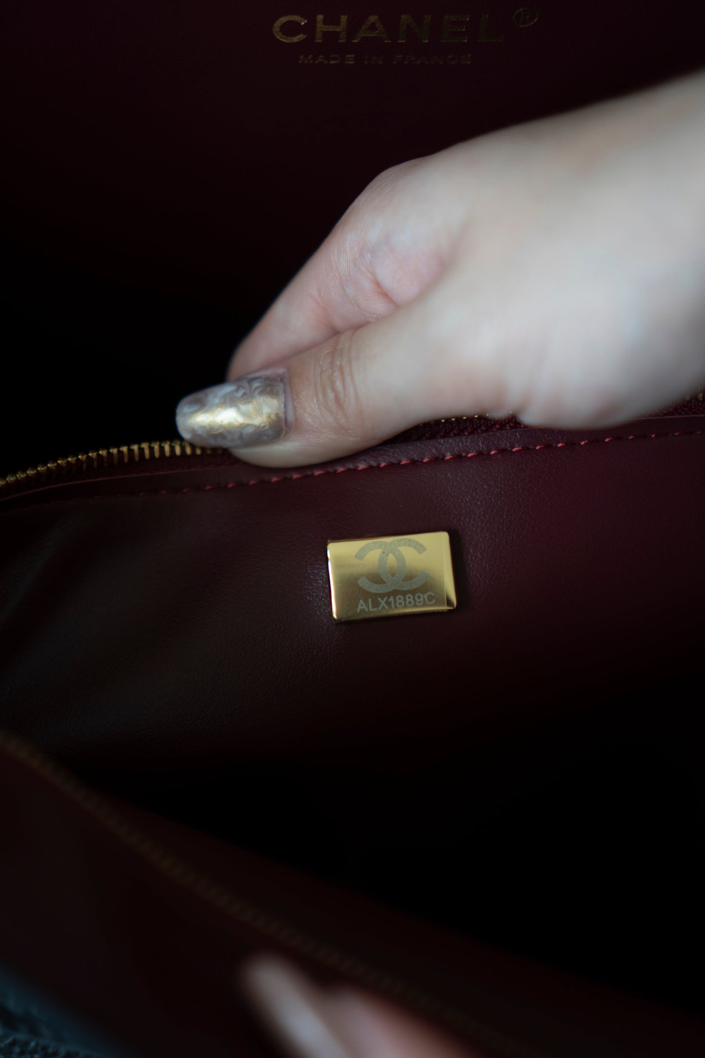 Maxi Flap Black Pebbled Calfskin Leather Gold Hardware