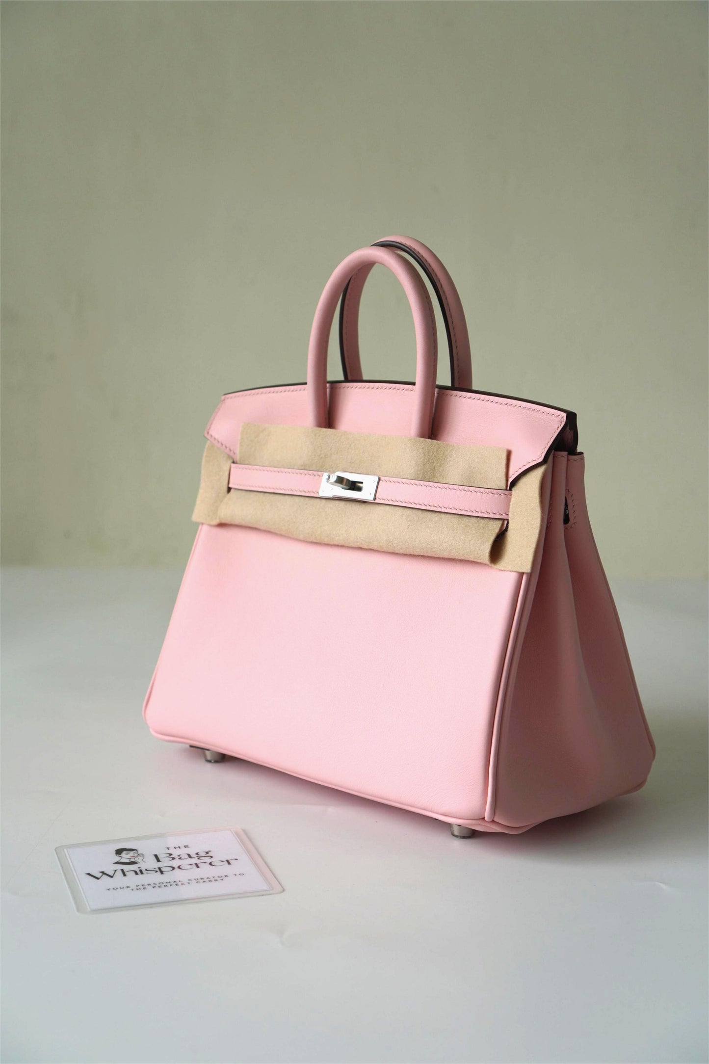 Birkin 25 in Rose Sakura Swift leather