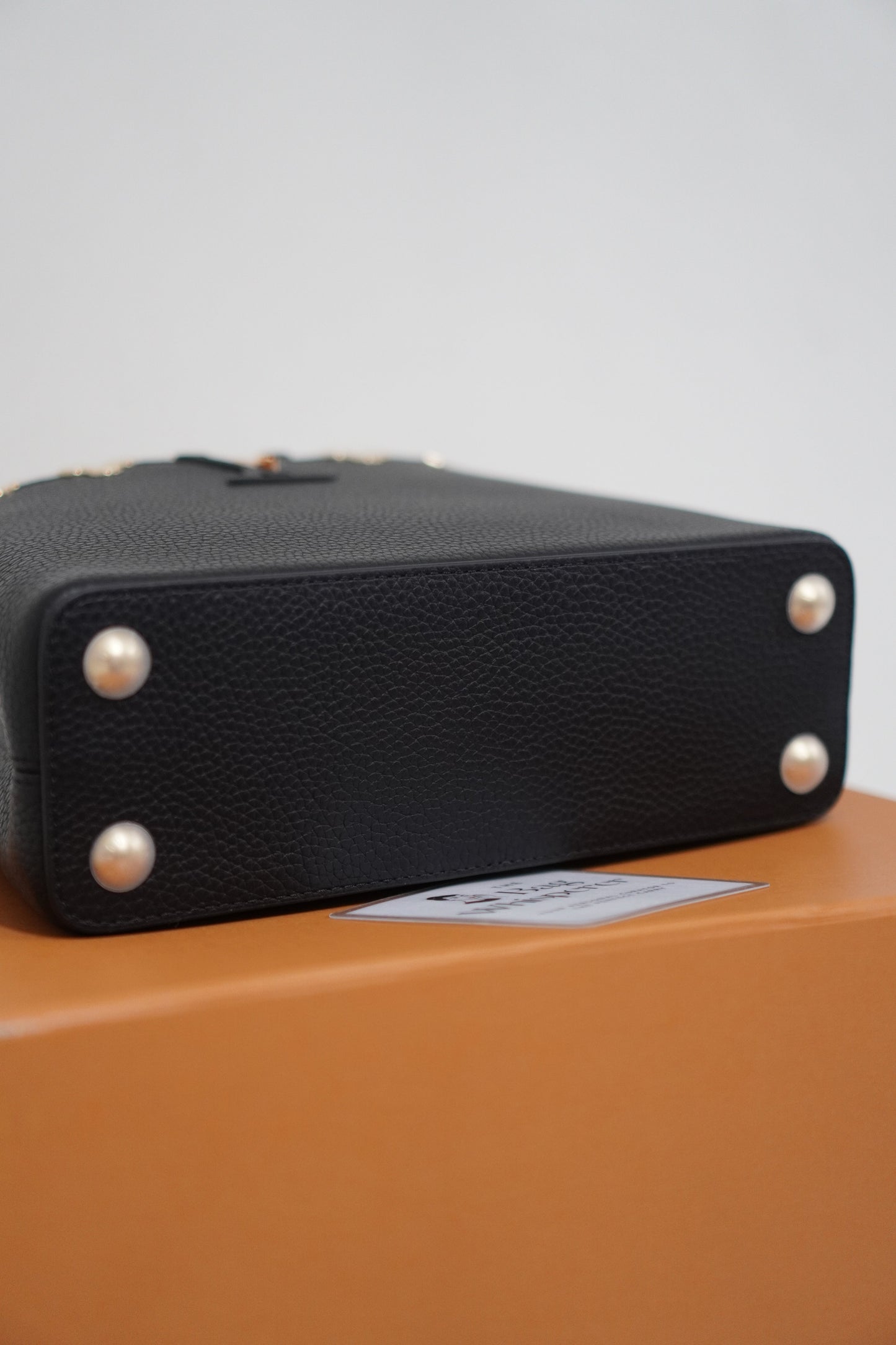 Capucine BB Black Taurillon Leather