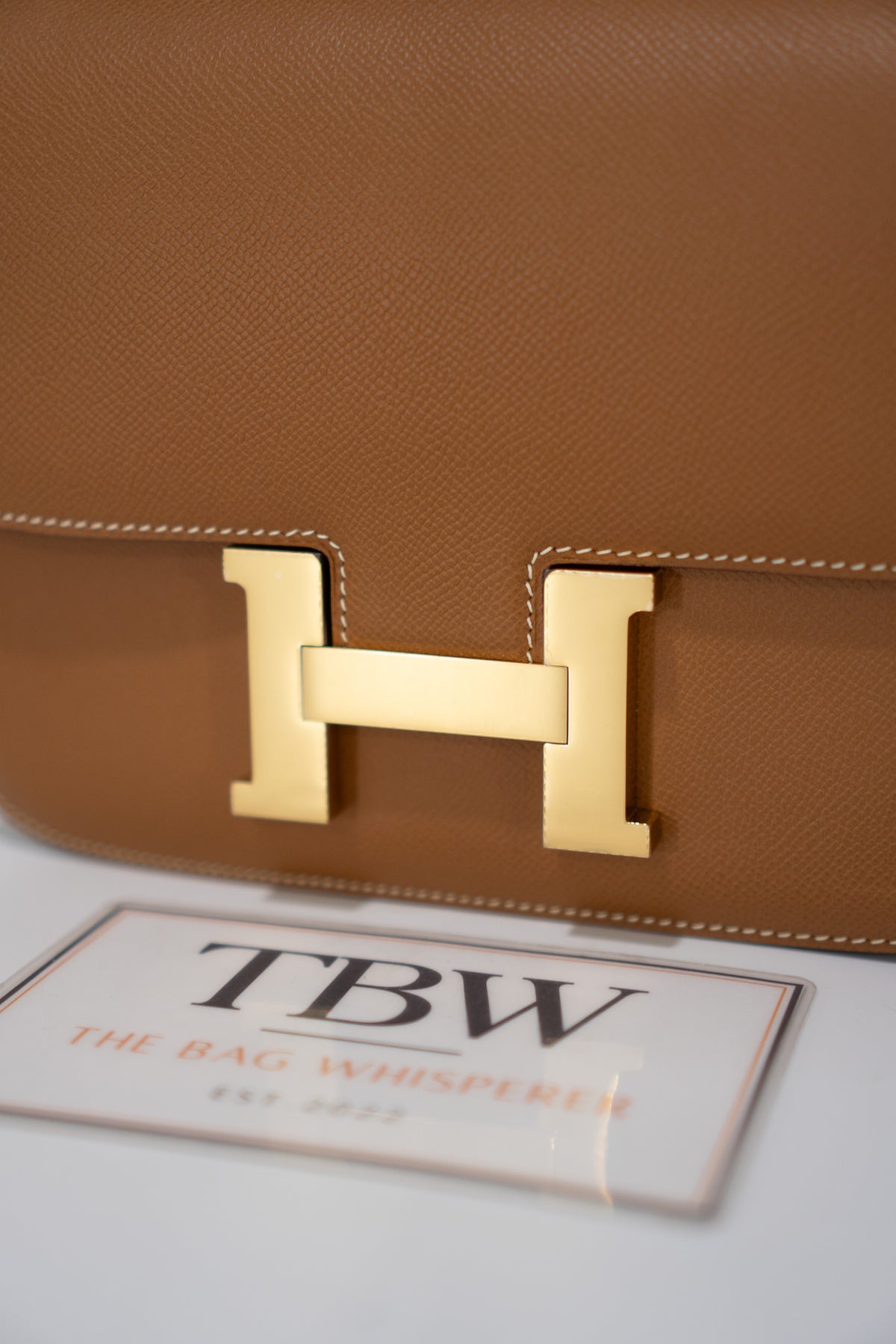 Constanc 23 – Gold Epsom Leather with Permabrass/Gold Hardware