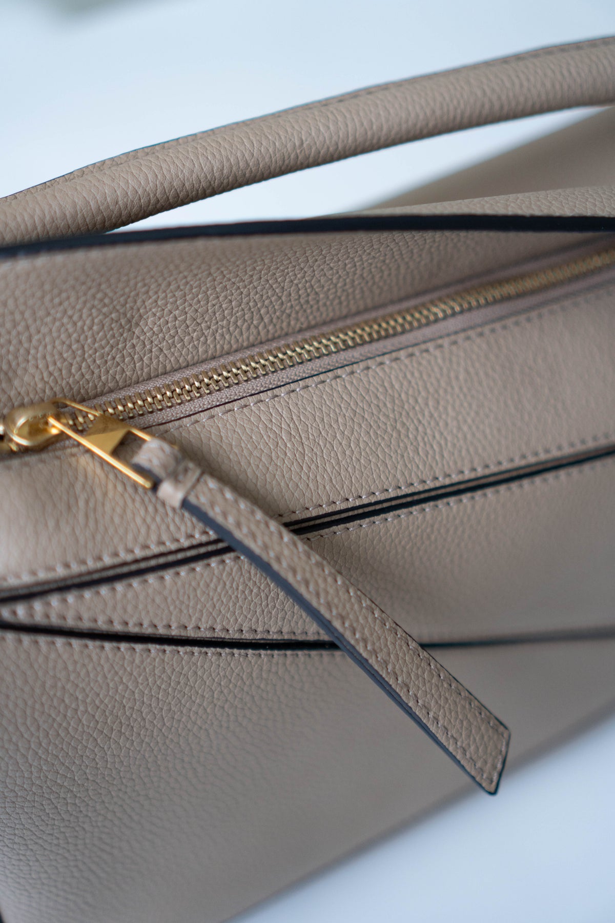 Puzzle Edge in Small with Gold Hardware