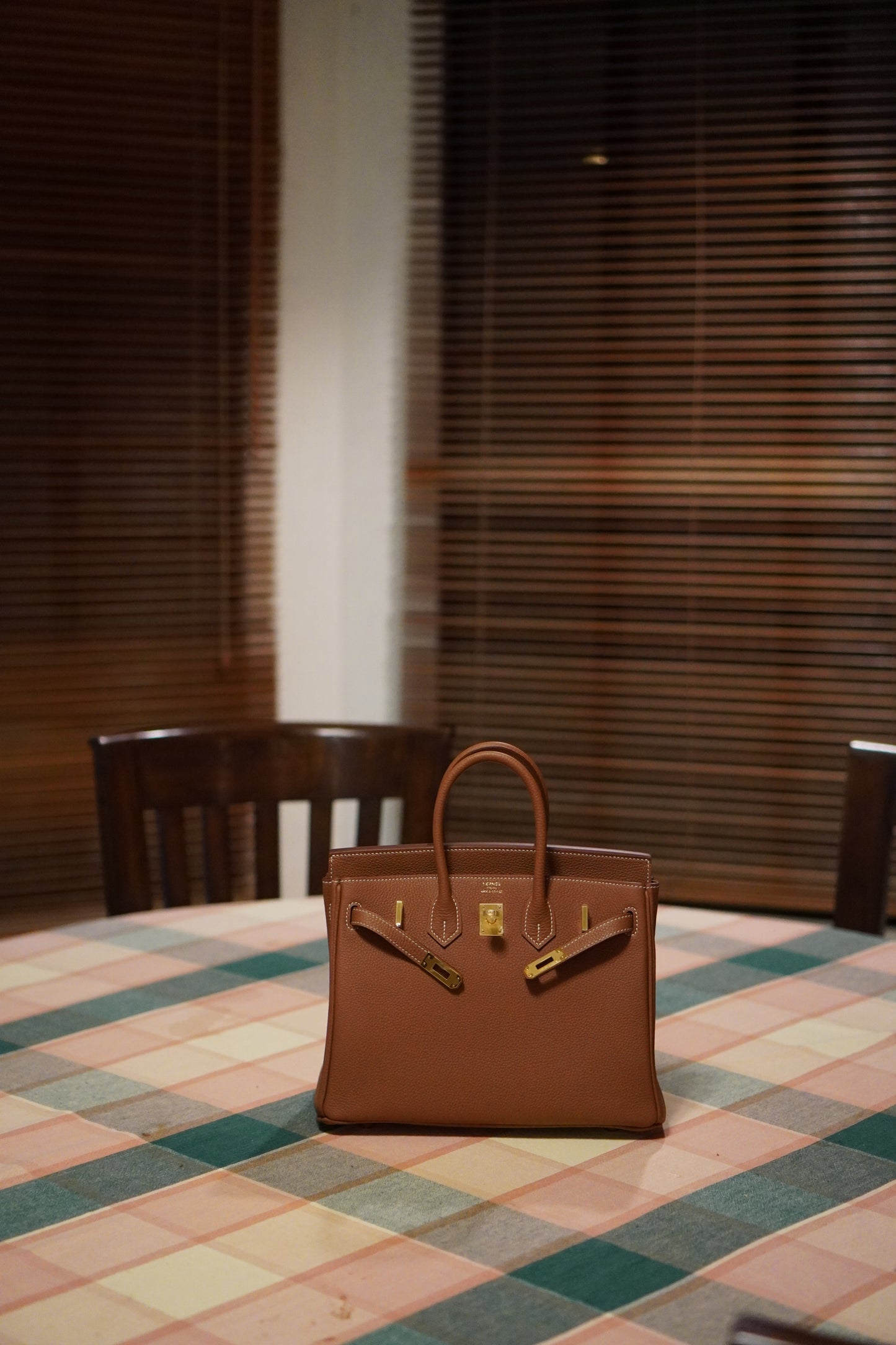 Birkin 25 in classic Gold Togo leather