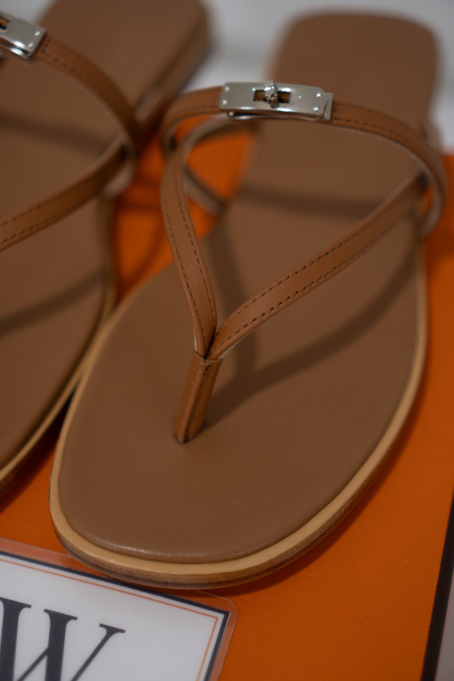 Miss Sandal – Gold Veau Calfskin Leather
