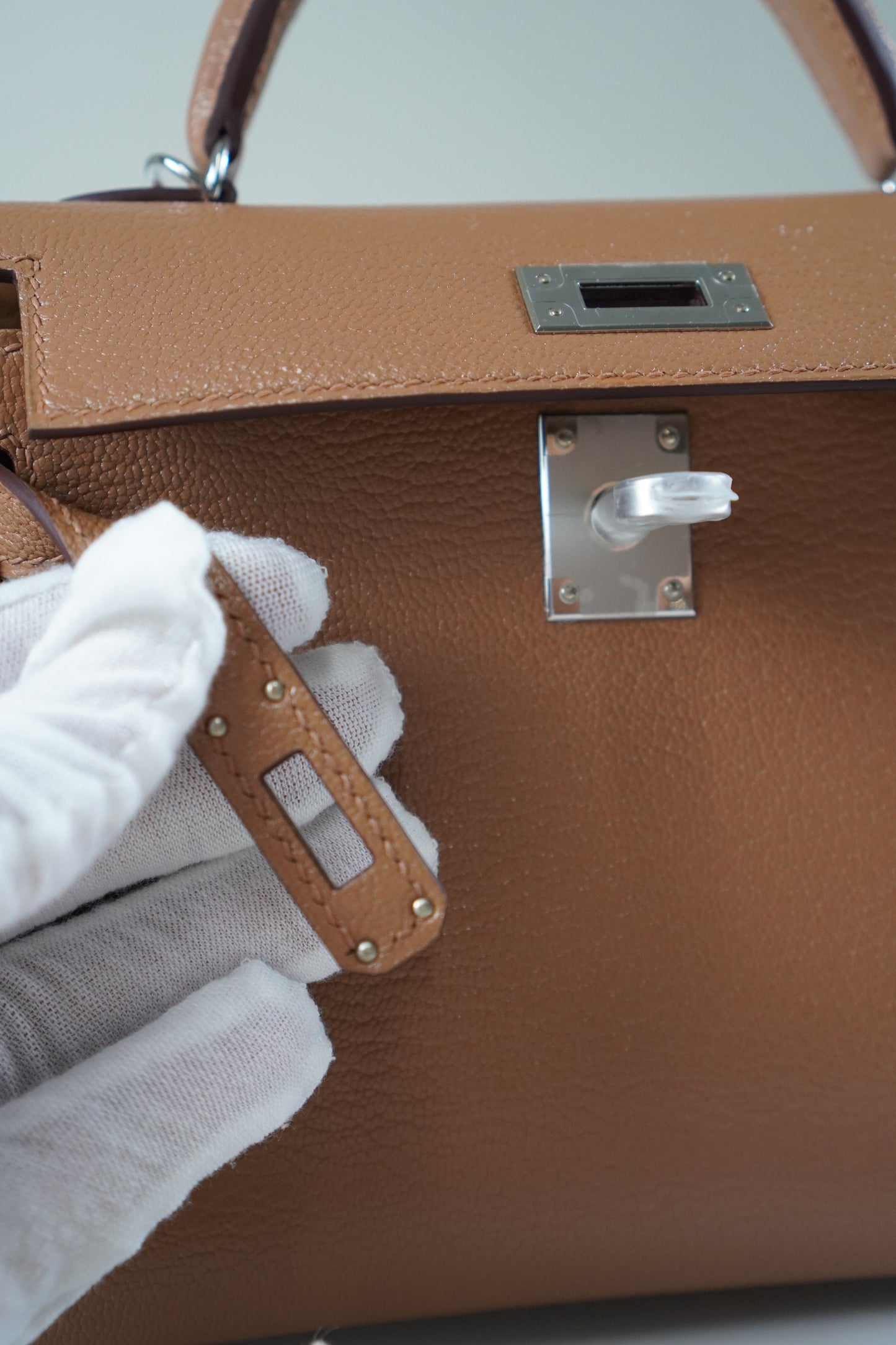 Mini KL in Chai Chevre Leather