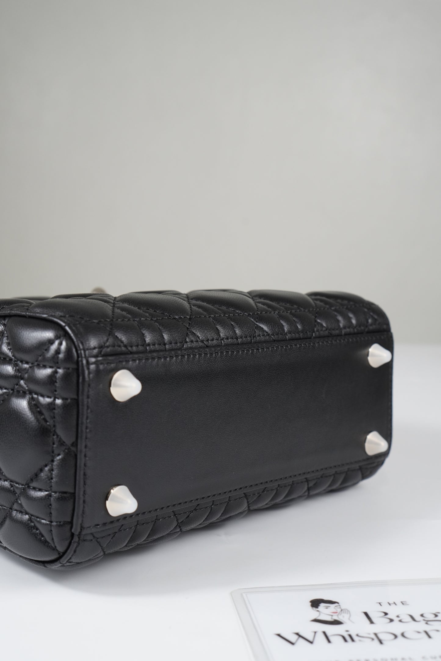 Lady Dior Small – Black Cannage Lambskin with Gold Hardware