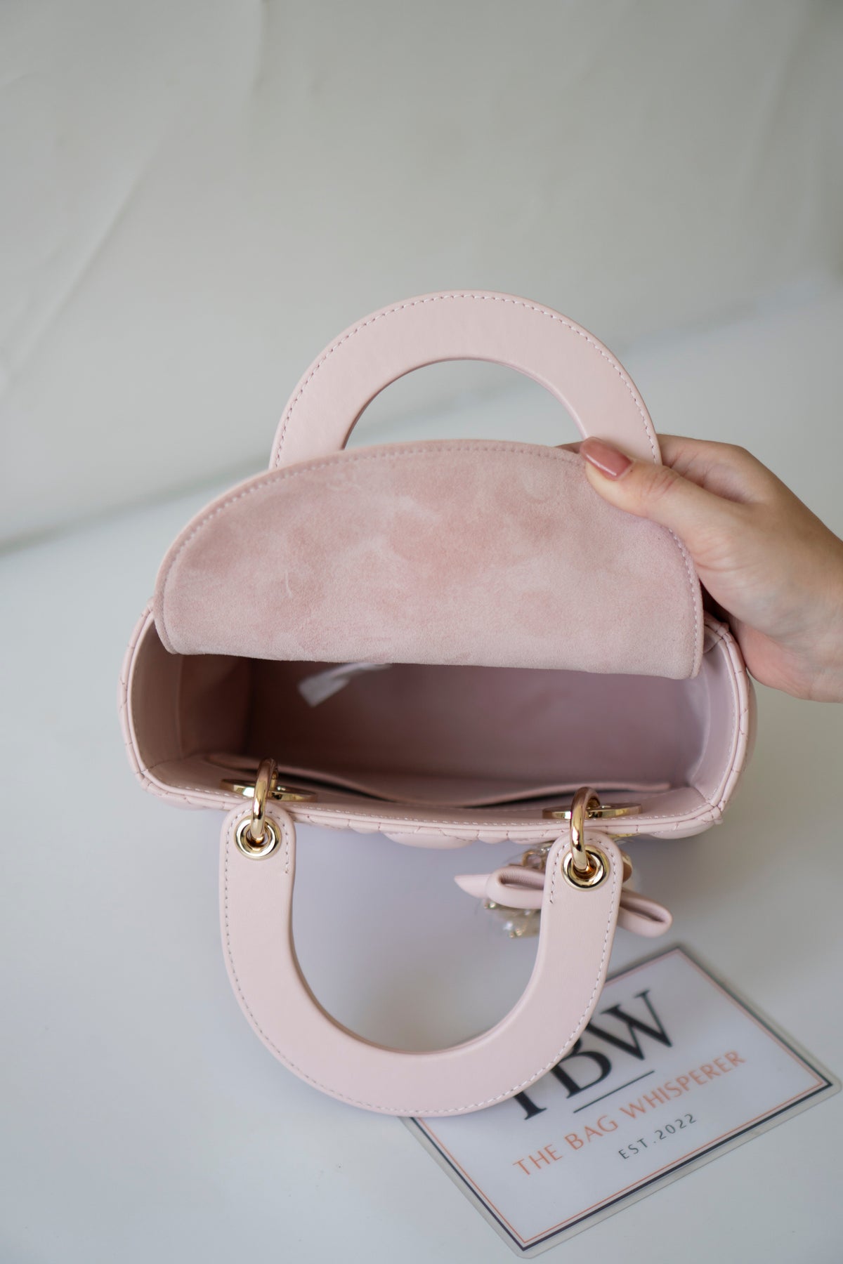 Lady D My ABCDor Small – Blush Pink Lambskin