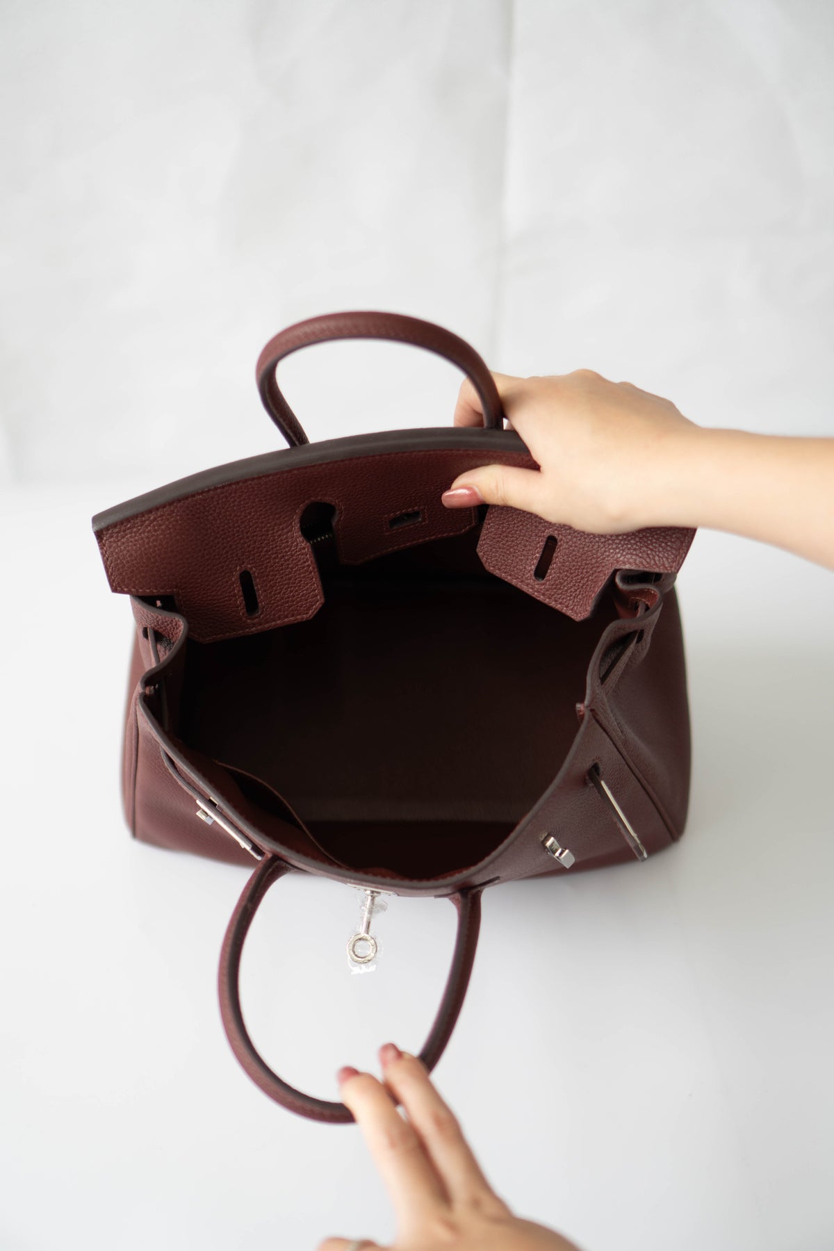 BK 25 – Rouge H Togo with Palladium Hardware