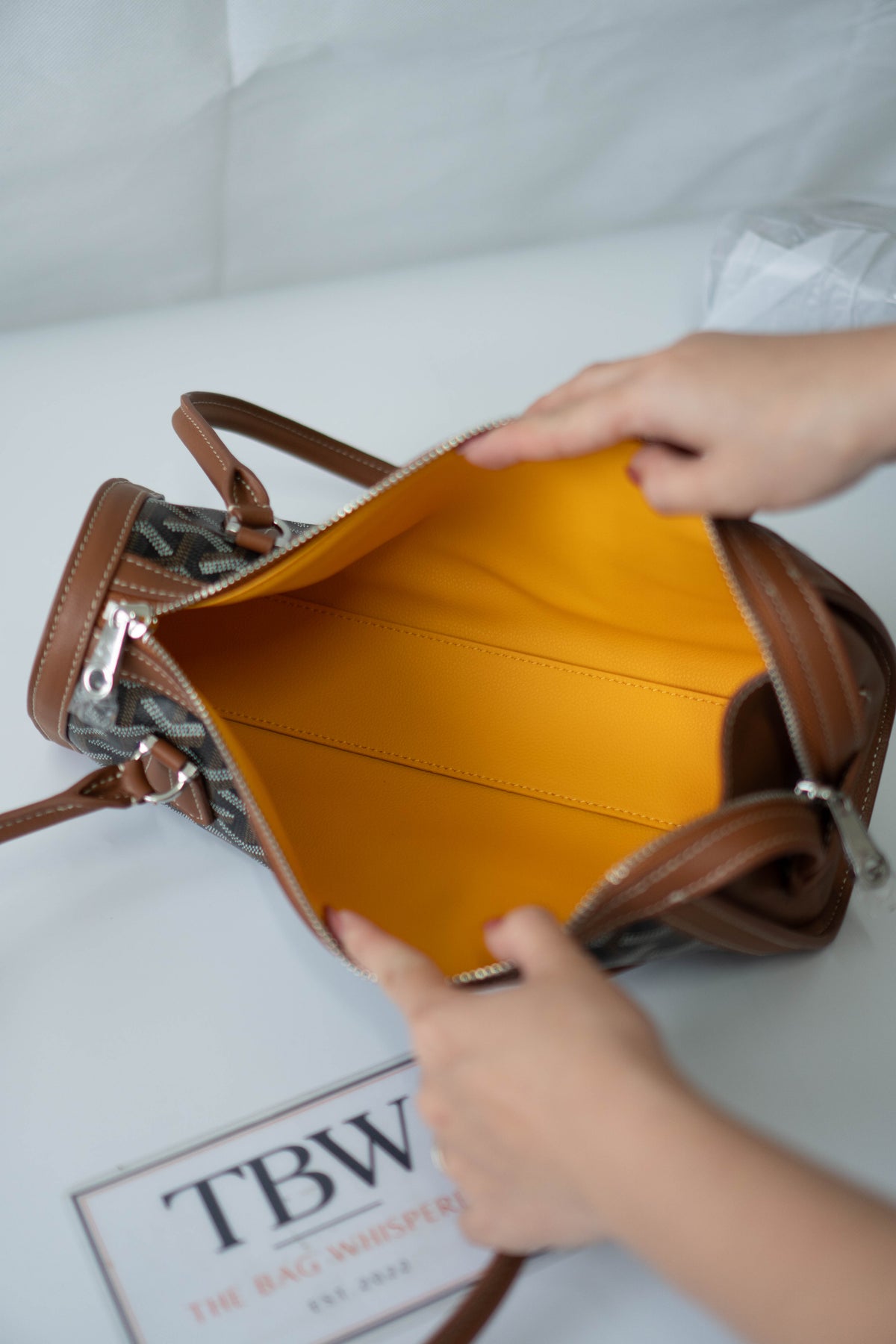 Bonbonnière Bag – Black & Tan Goyrdine Canvas