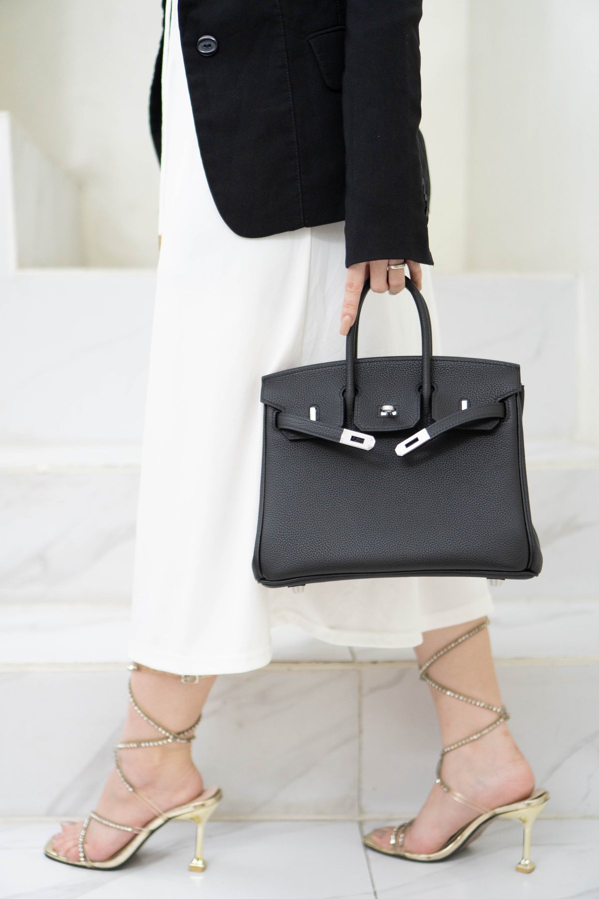 BK 25 in Noir Togo with Palladium Hardware