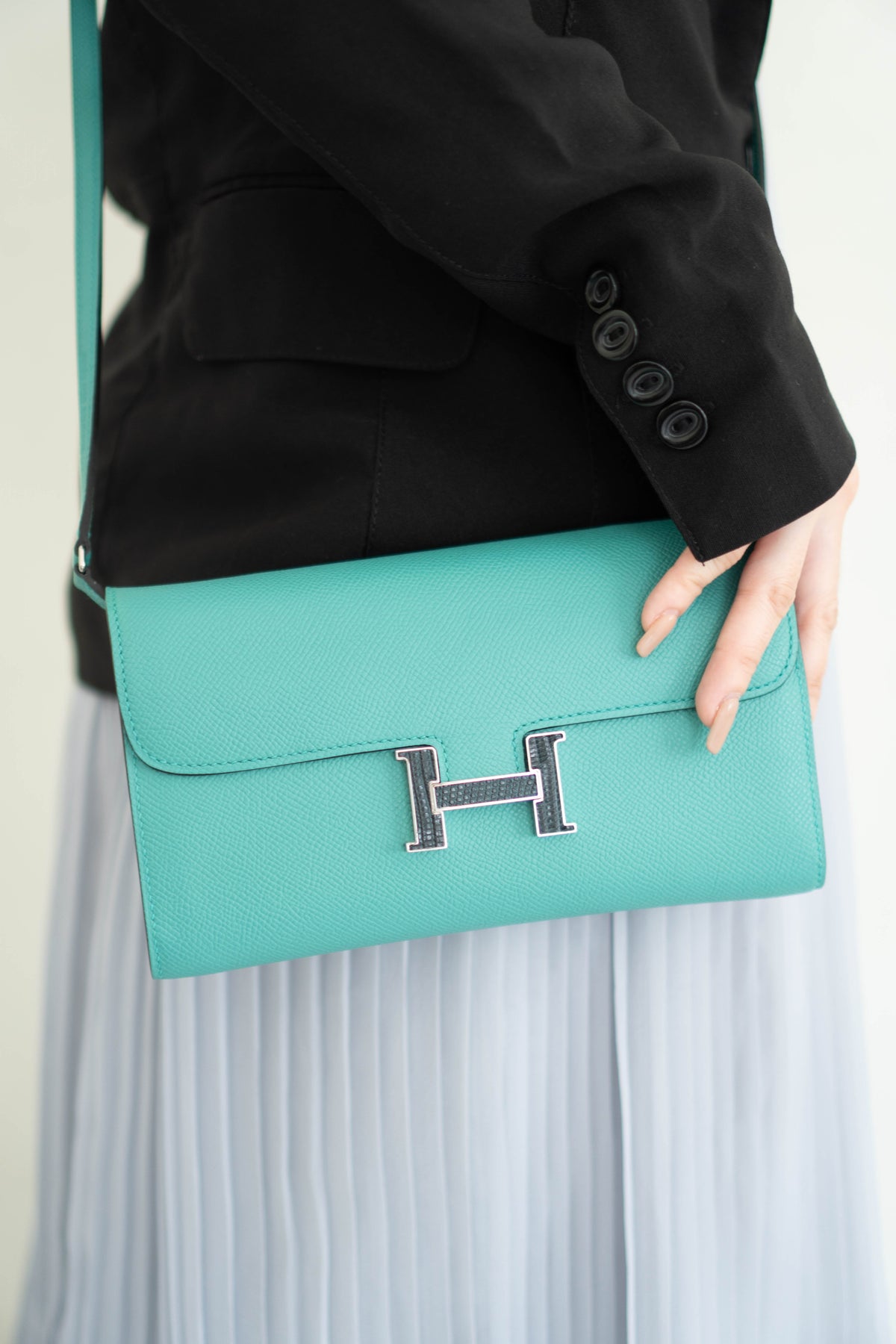 Constanc Wallet To Go Touch Vert Jade Epsom Palladium Hardware