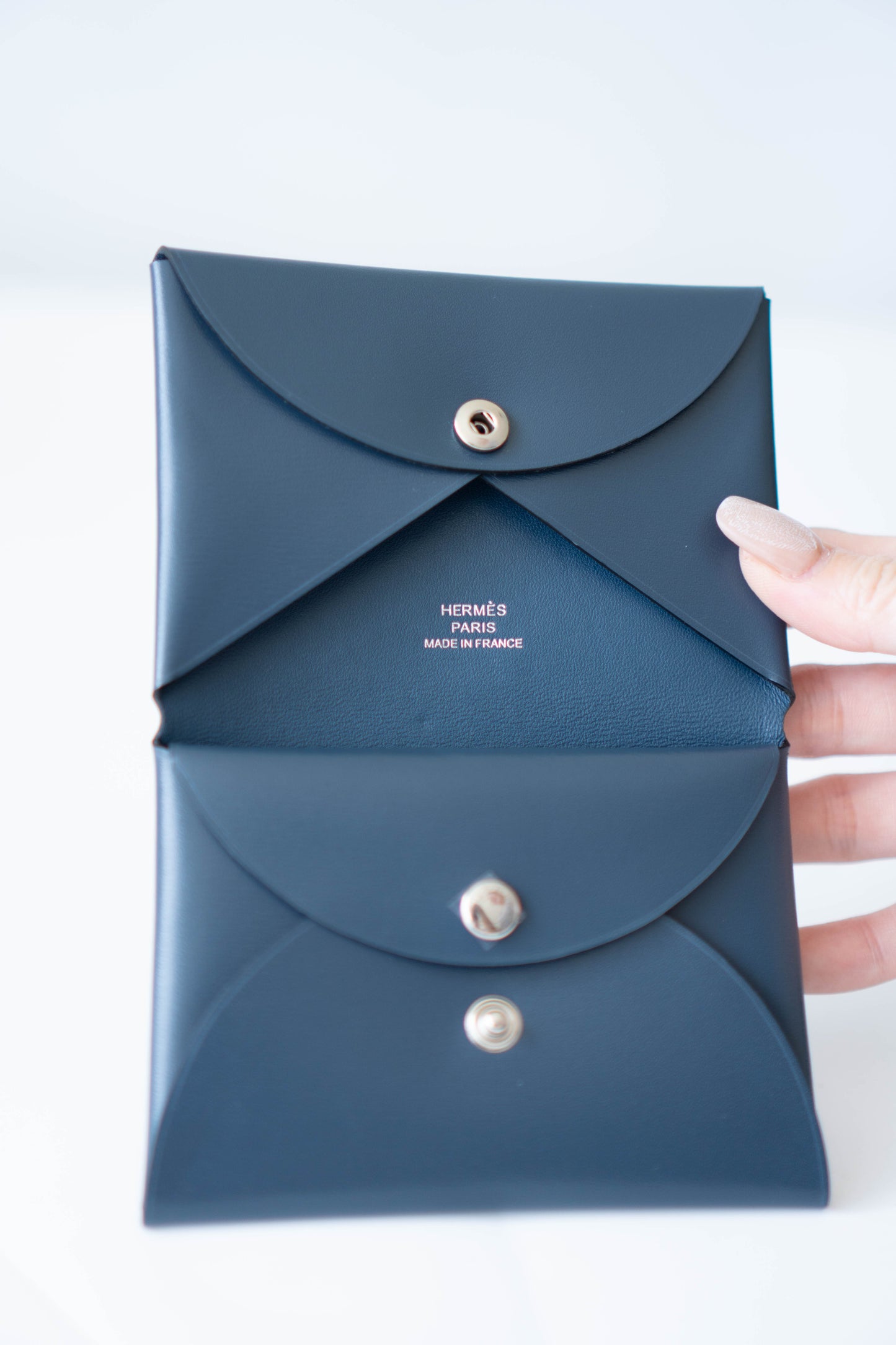 Calvi Duo in Blue Abysse Epsom Leather