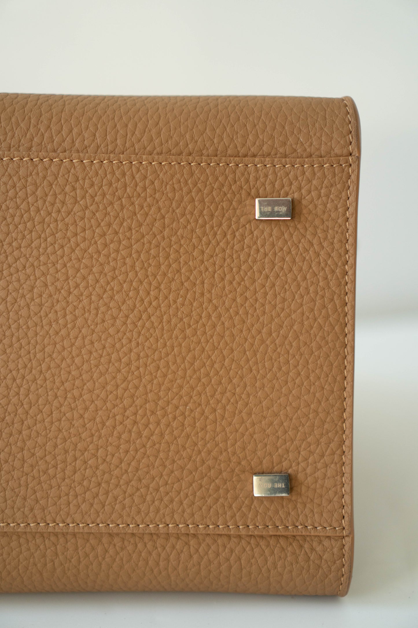 Margaux 12 matte grained calfskin leather in Light Camel