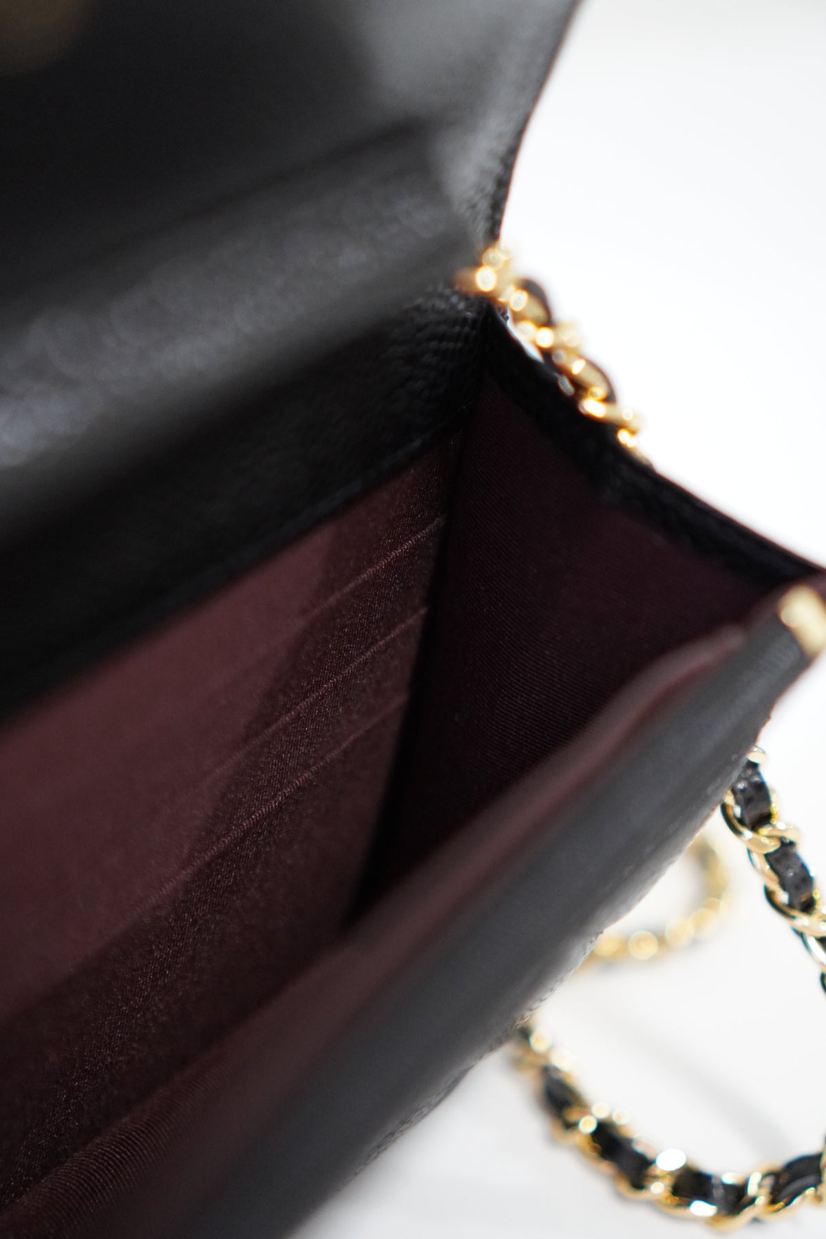 Wallet on Chain (WOC) Black Caviar Gold Hardware