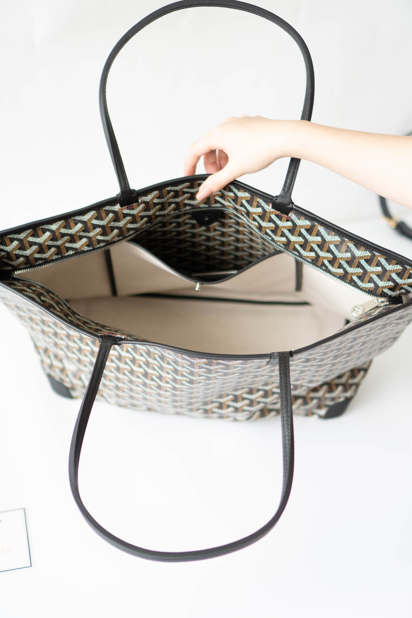Artois GM Tote – Black with Palladium Hardware