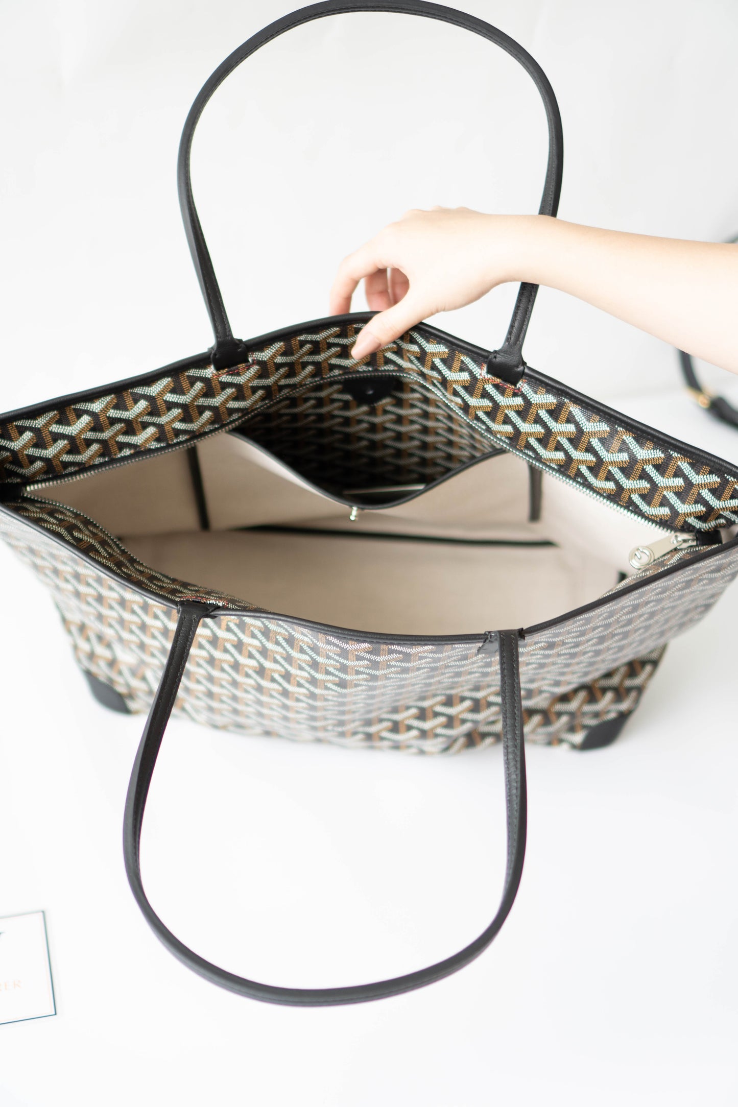 Artois GM Tote – Black with Palladium Hardware