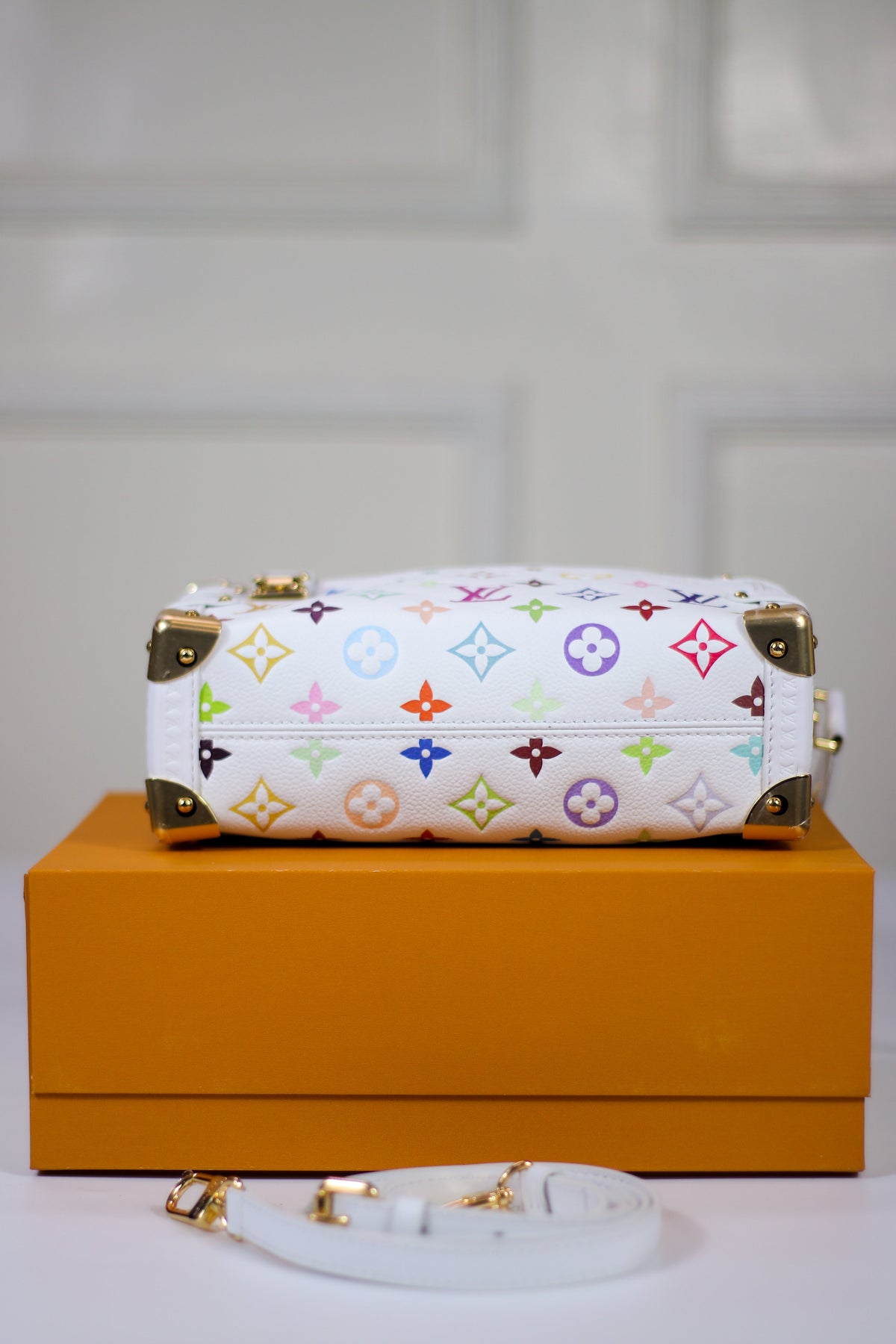 Side Trunk MM in Multicolor Empreinte Leather