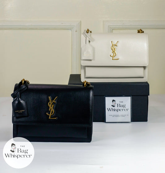 Laurent Sunset Medium – Black with Gold Hardware