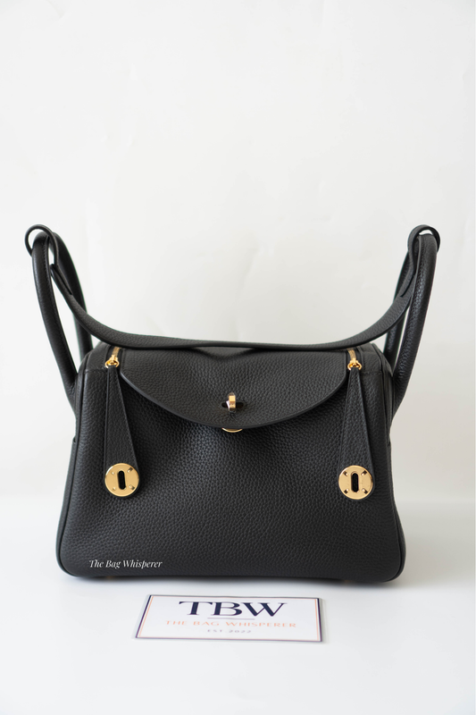 Lind 26 – Black Clemence Leather with Gold Hardware