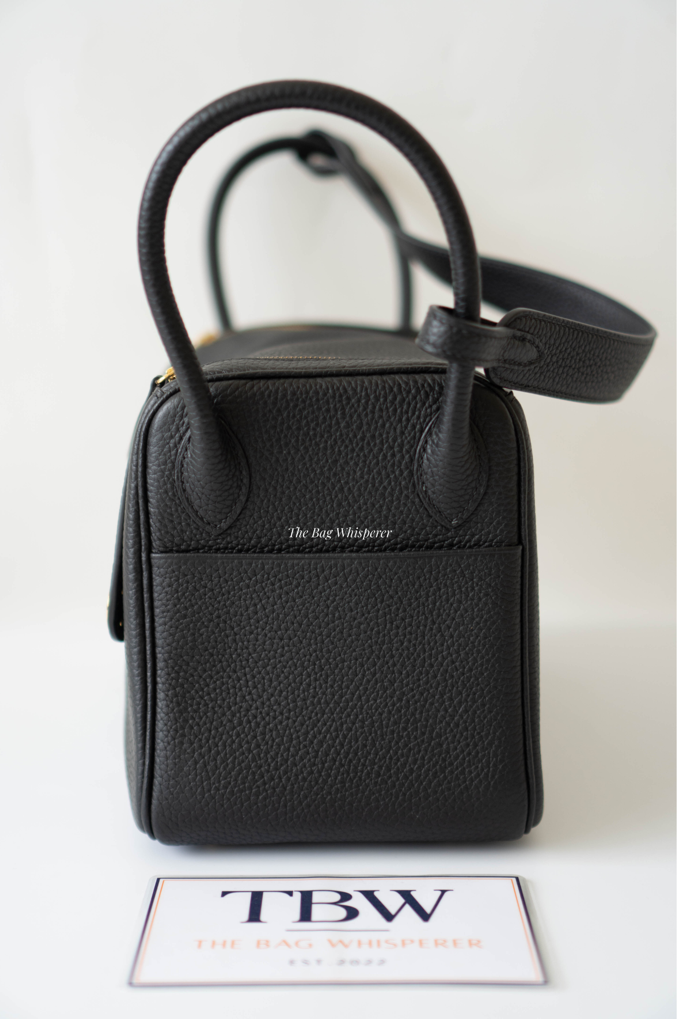 Lind 26 – Black Clemence Leather with Gold Hardware