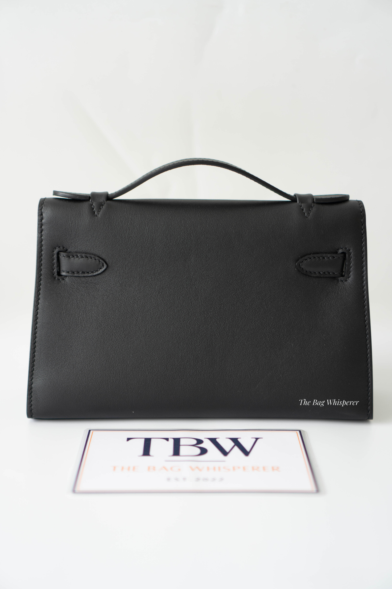 Mini Pochette – Black Swift Leather with Gold Hardware
