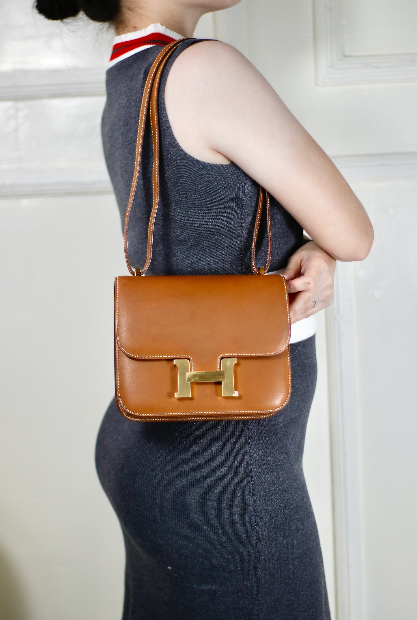 Constance 18 – Barenia Faubourg with Gold Hardware