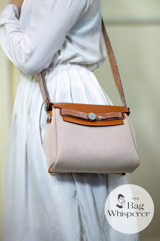 Herbag Mini – Natural Canvas & Vache Hunter Leather