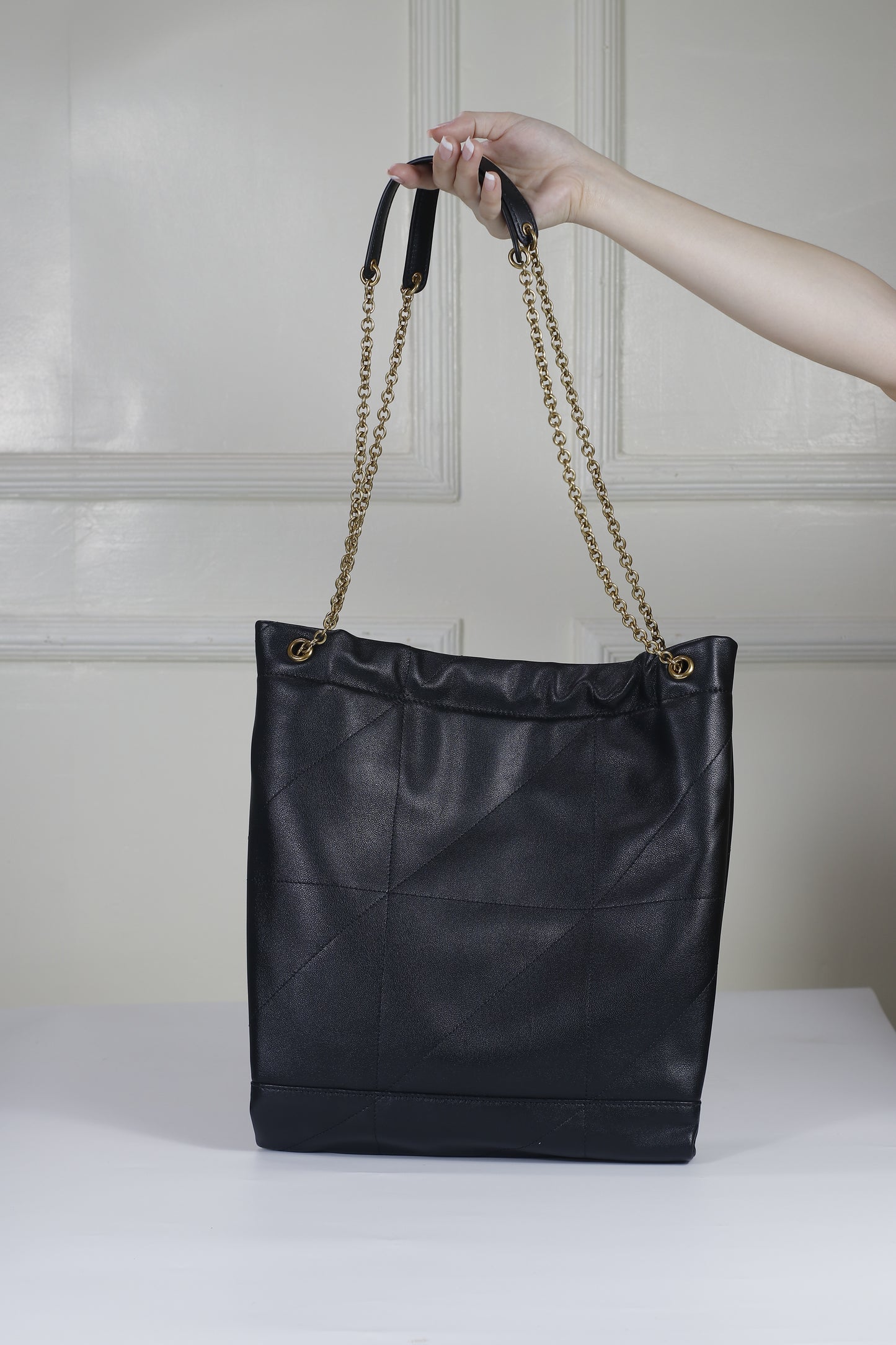 Saint Laurent Jamie 4.3 Shoulder Bag – Black Lambskin with Gold Hardware