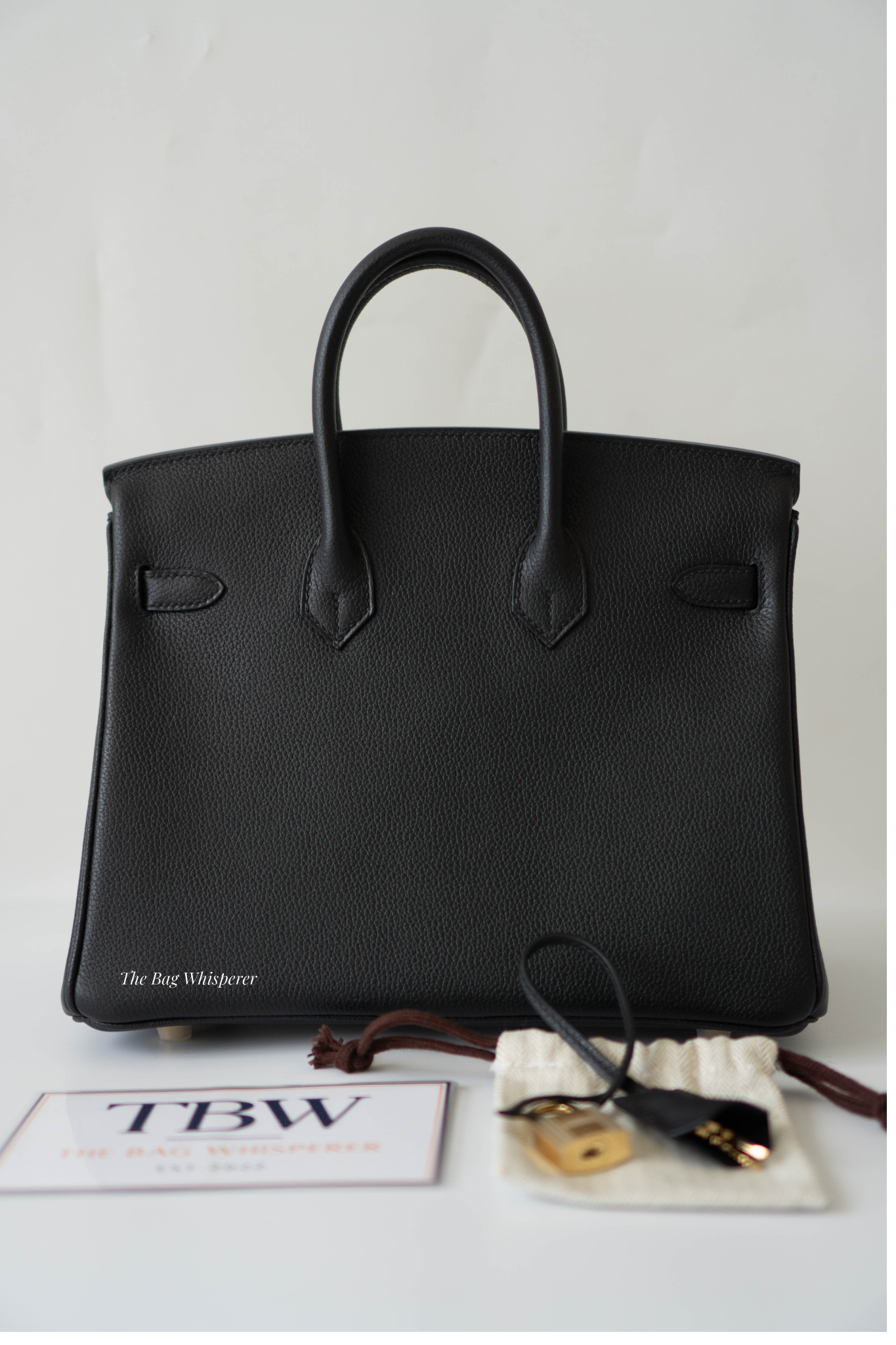 BK 25 – Noir Evercolor Leather with Gold Hardware