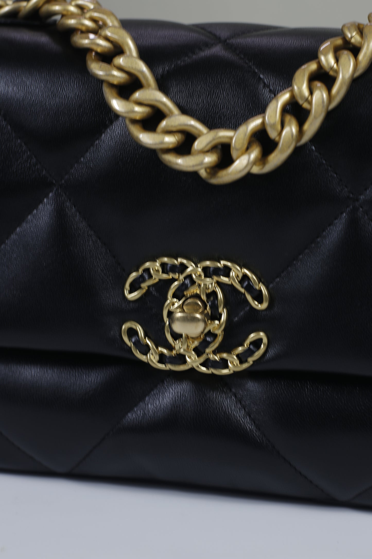 Chanel 19 Flap Bag – Black Lambskin with Mixed Hardware