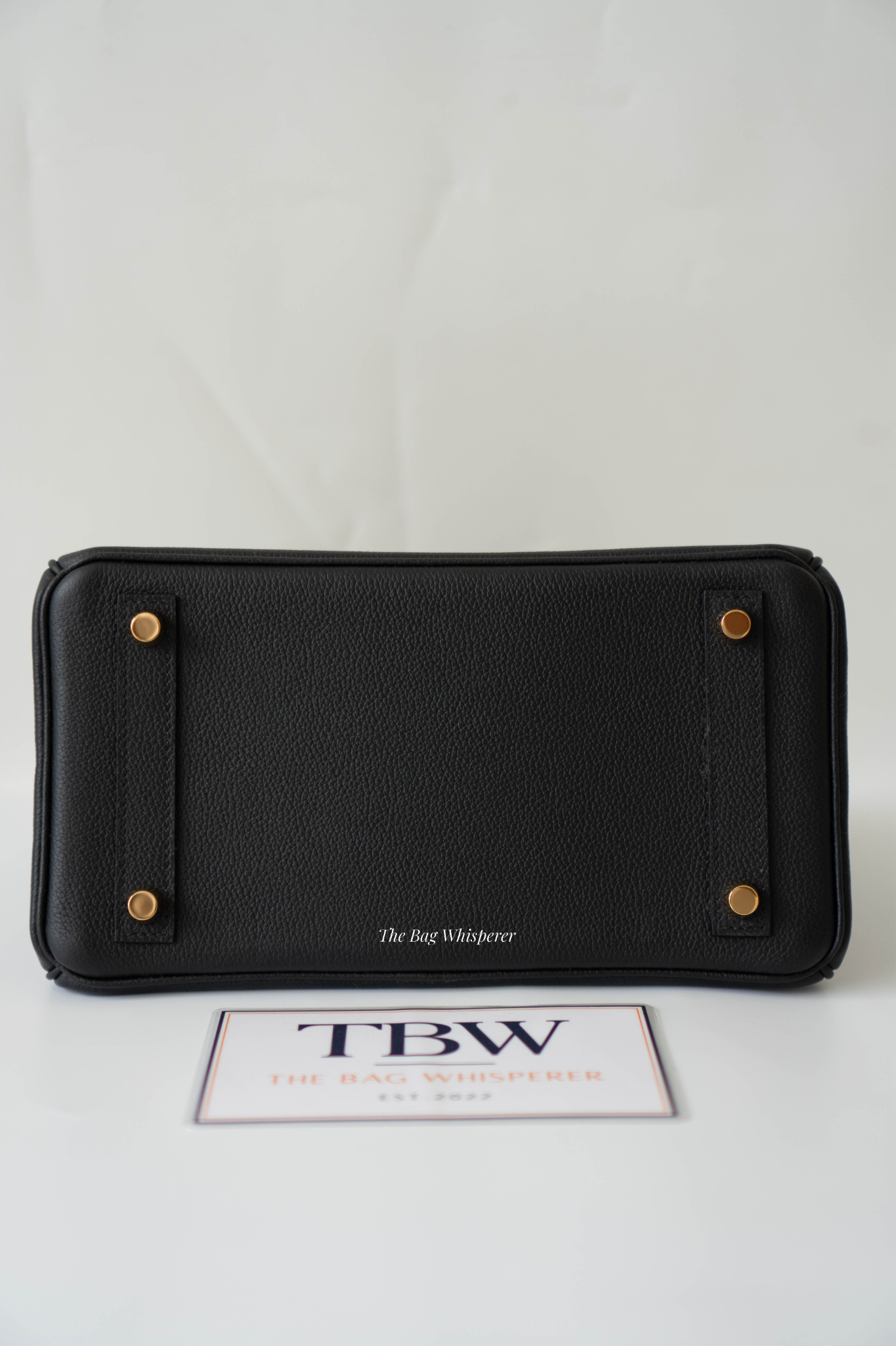 BK 25 – Noir Evercolor Leather with Gold Hardware