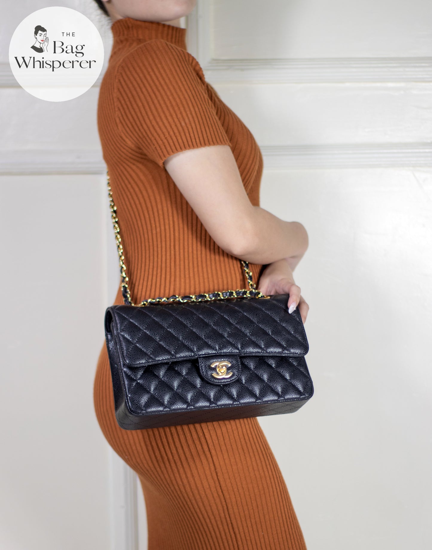 Classic Flap Medium – Black Caviar with Gold Hardware (Microchipped)