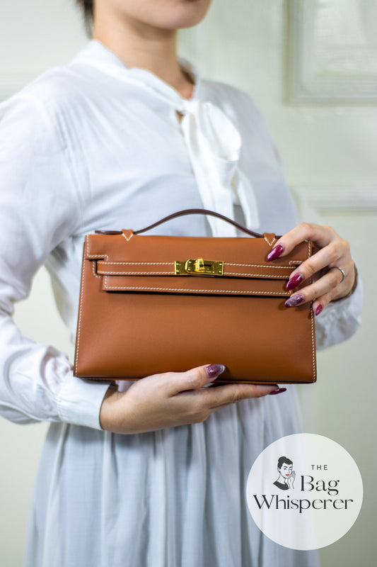 Kl Pochette – Gold Swift with Gold Hardware