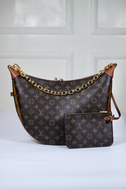Loop GM – Monogram Canvas with Gold Chain Detail