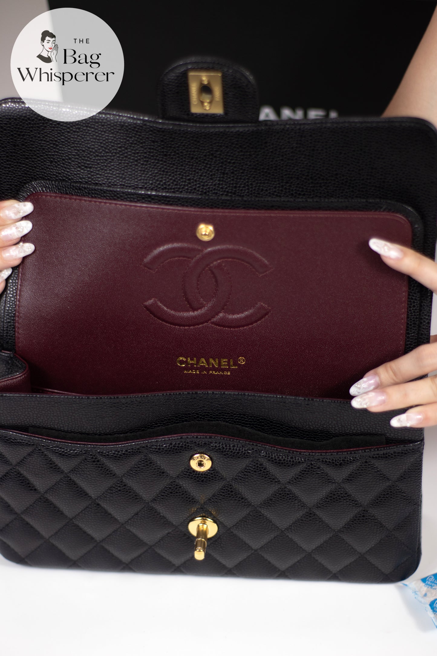 Classic Flap Medium – Black Caviar with Gold Hardware (Microchipped)