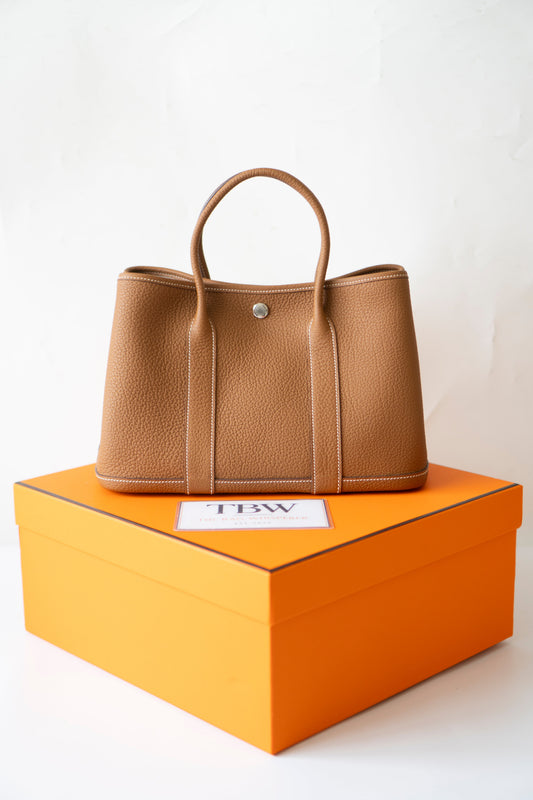 Garden Party 30 – Gold Negonda Leather with Gold Interior